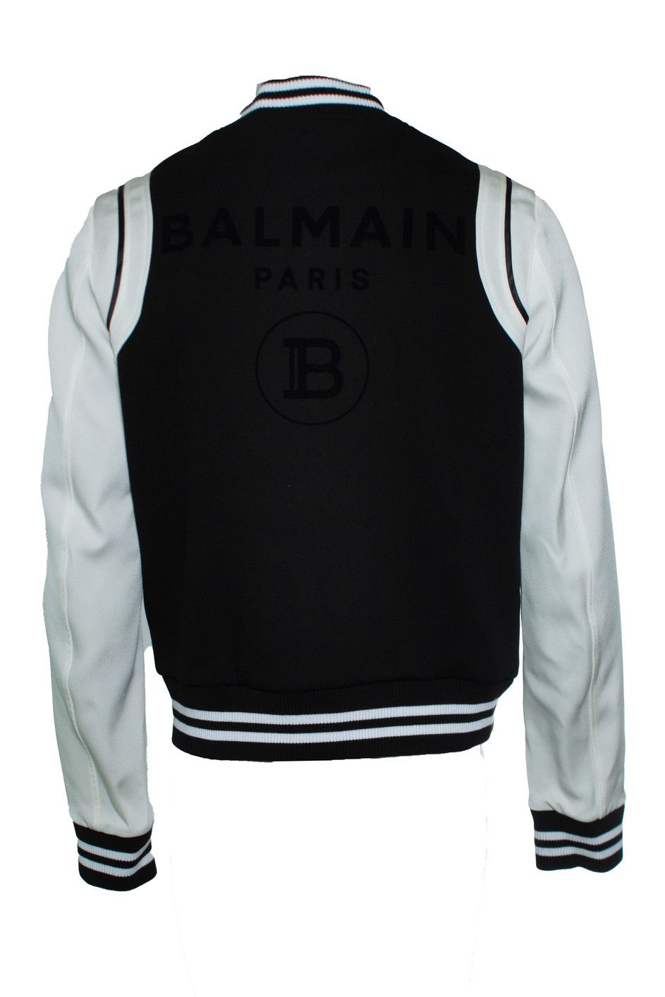 Balmain Balmain, Black and white bomber jacket Size US M / EU 48-50 / 2 - 2 Thumbnail