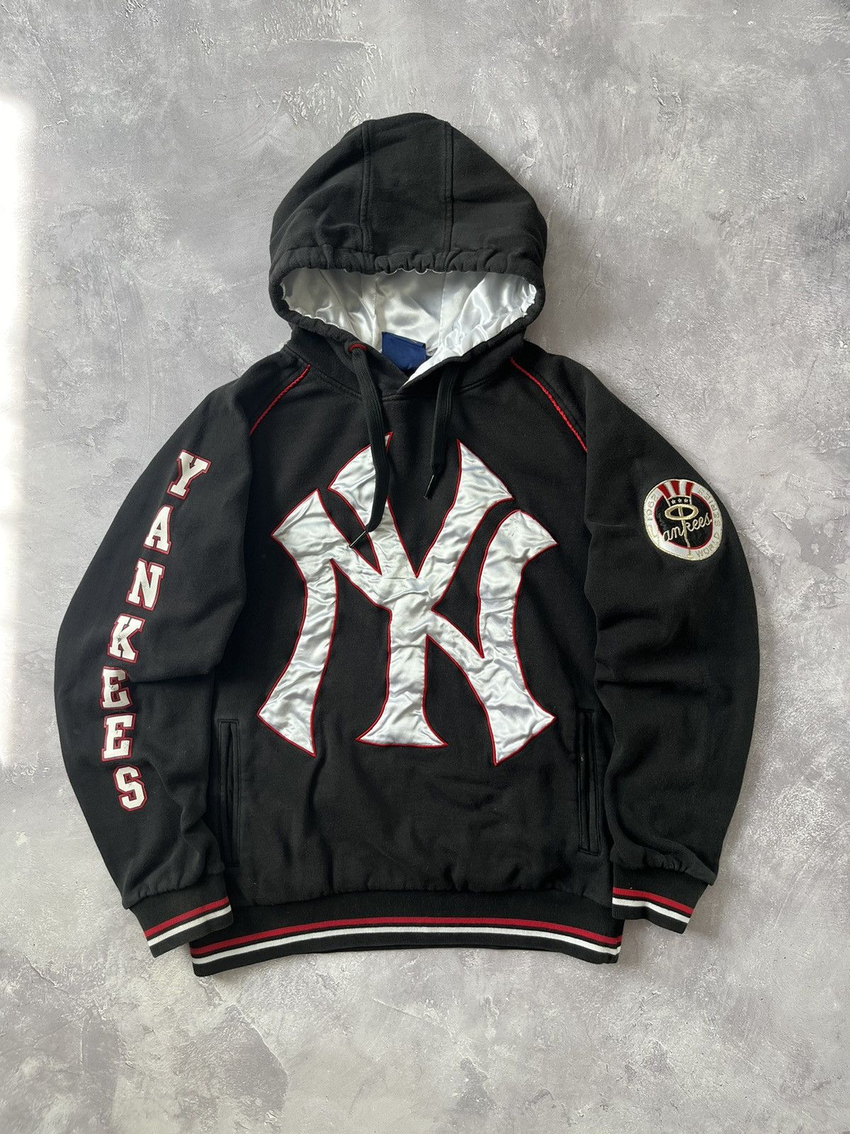 Majestic Vintage Majestic New York Yankees Big Logo NY Hoodie Black Size US M / EU 48-50 / 2 - 1 Thumbnail