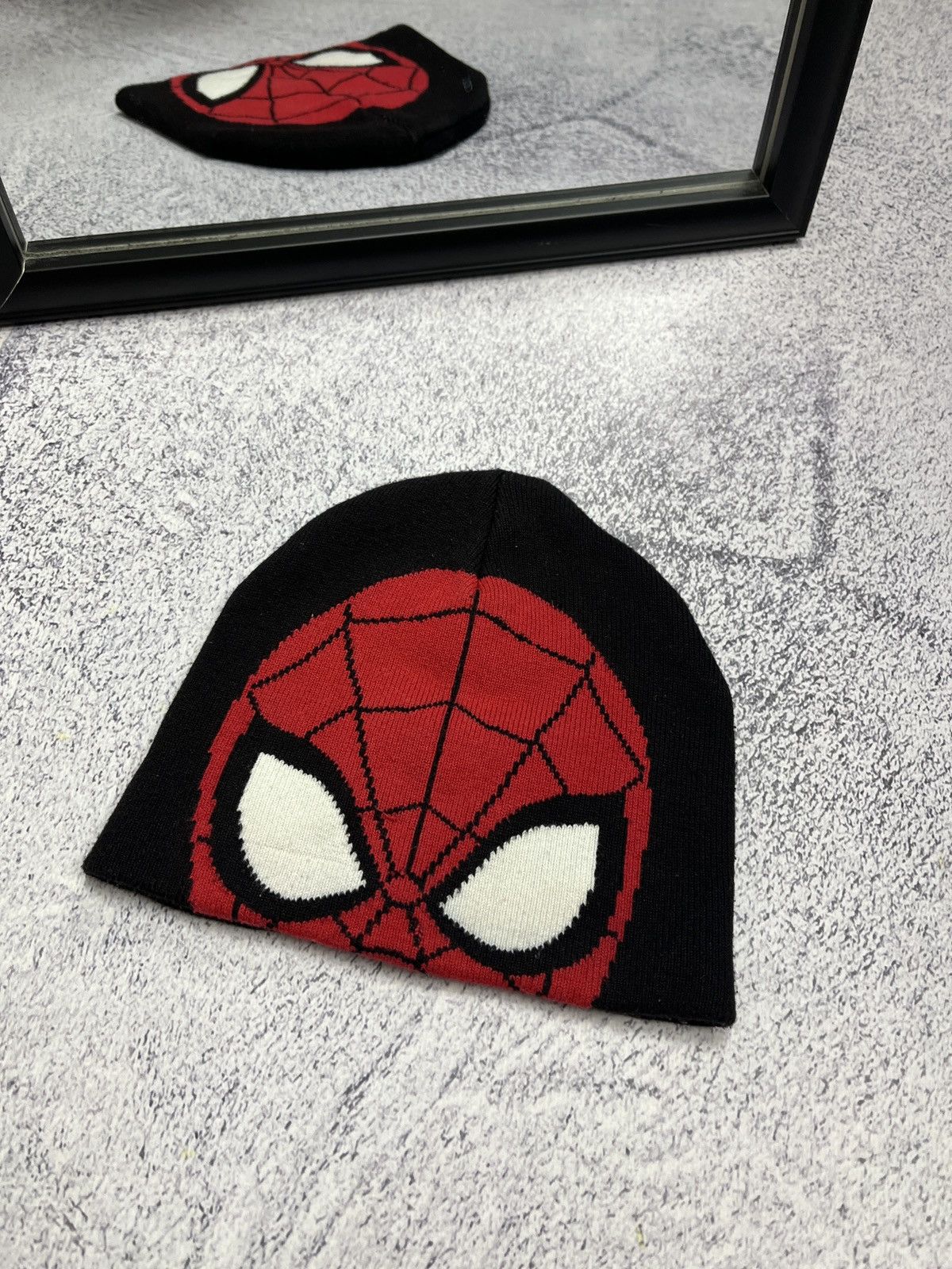 Japanese Brand Y2k Spider Man Marvel Big Logo Eye Beanie Hat Hype Size ONE SIZE - 1 Thumbnail