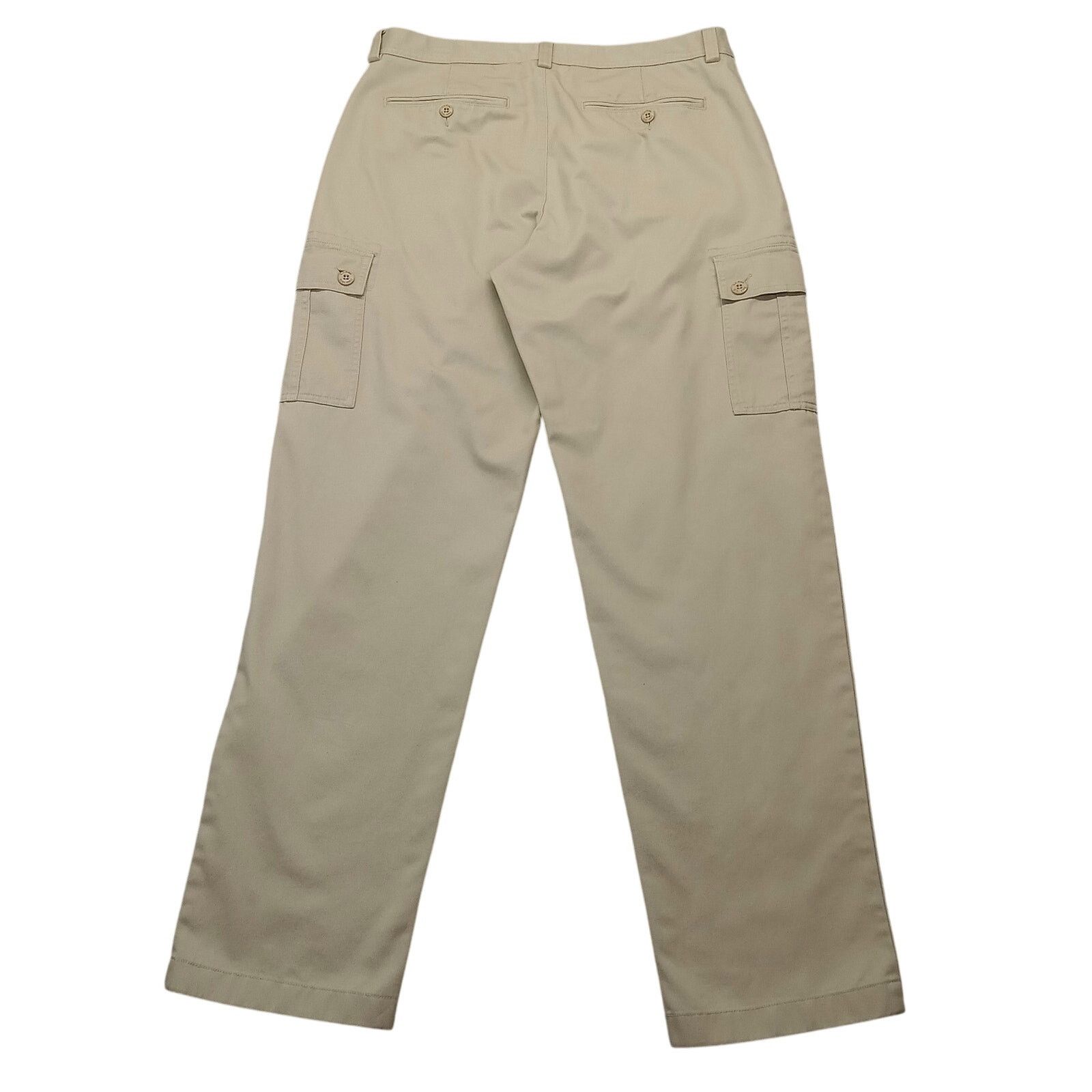 L.L. Bean L.L. Bean Pants 34 X 32 Mens Cargo Khakis Stright Flat Front Size US 34 / EU 50 - 2 Thumbnail