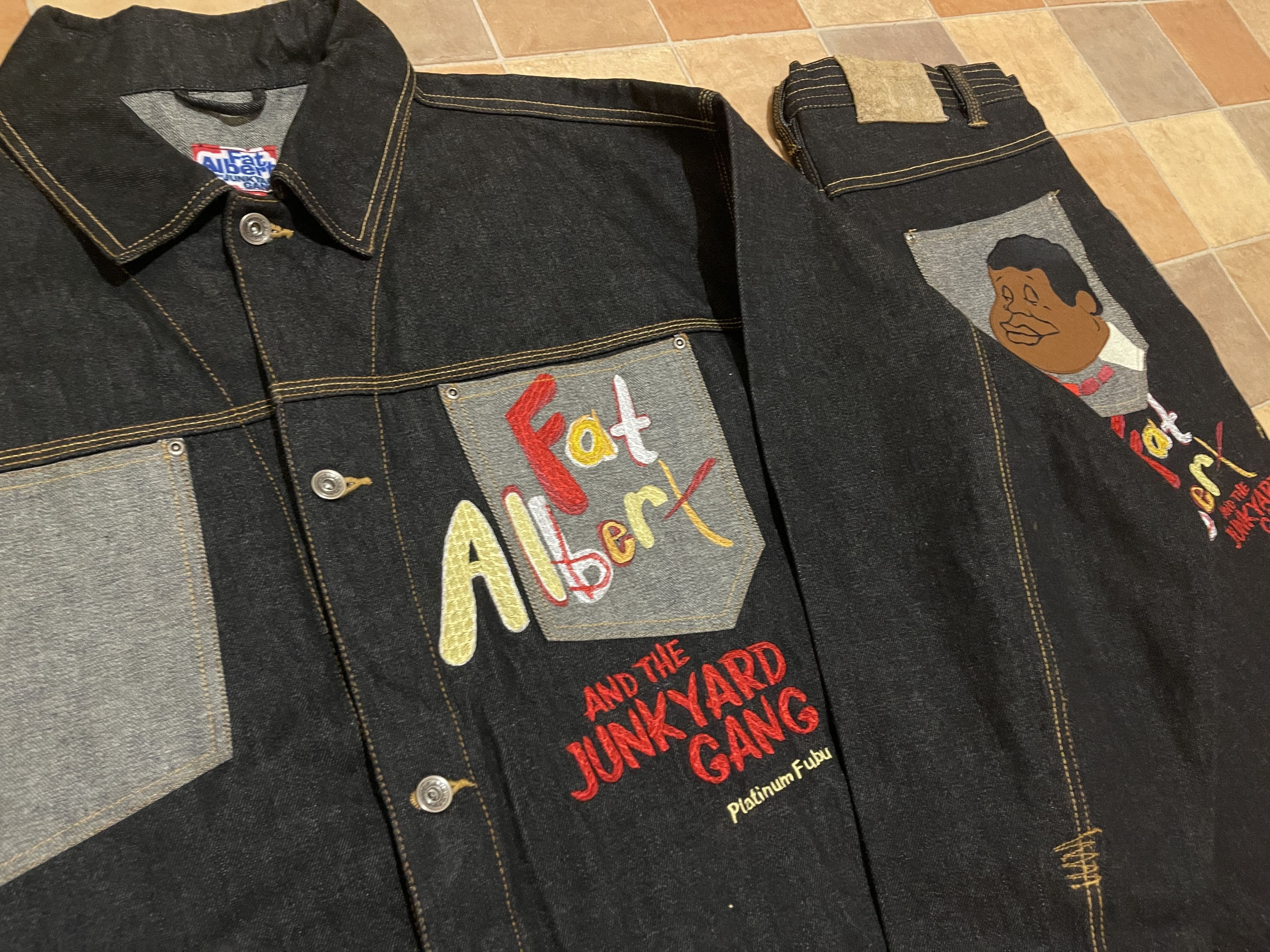 Fubu Platinum FUBU denim suit Fat Albert and Cosby Kids jeans XXL Size US XXL / EU 58 / 5 - 3 Thumbnail