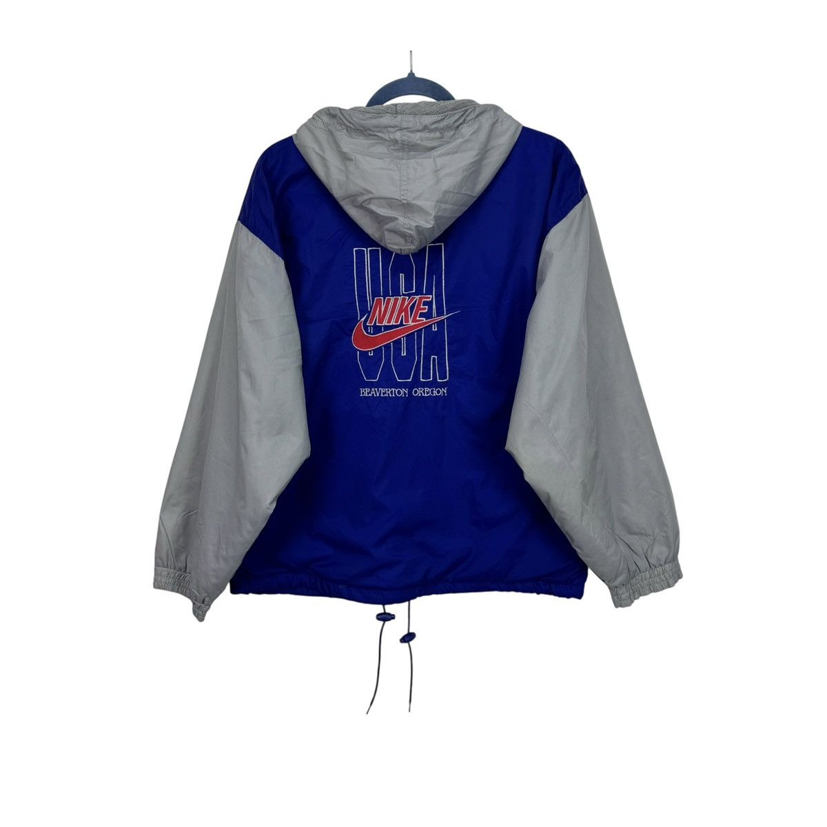 Nike Vintage 90s nike USA track zip jacket y2k hooded windbreaker Size US S / EU 44-46 / 1 - 1 Thumbnail