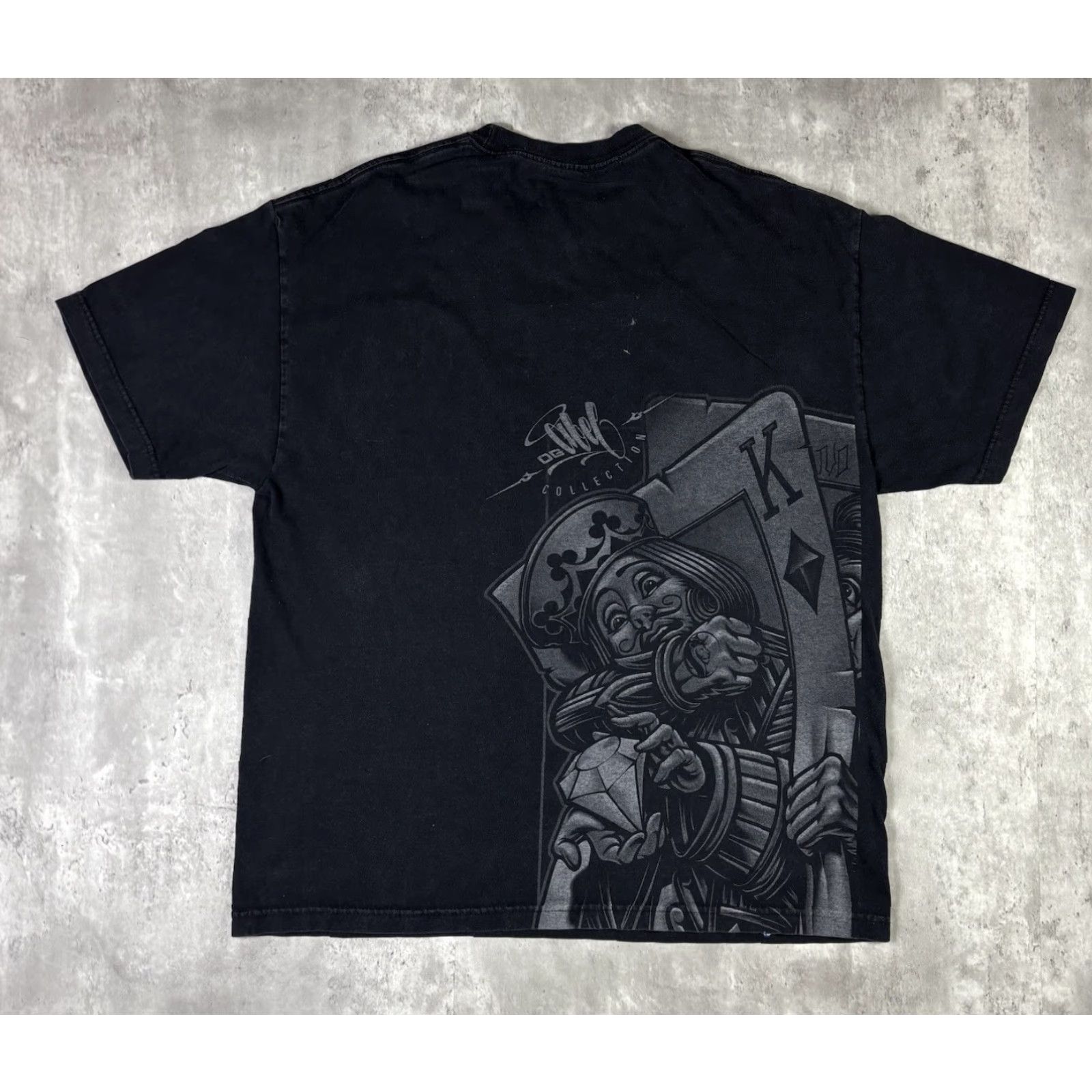 Vintage OG OBEL Men Shirt XL Black King of Hearts Logo Graphic Tee Short Sleeve Crew Neck T-Shirt Size US XL / EU 56 / 4 - 2 Thumbnail