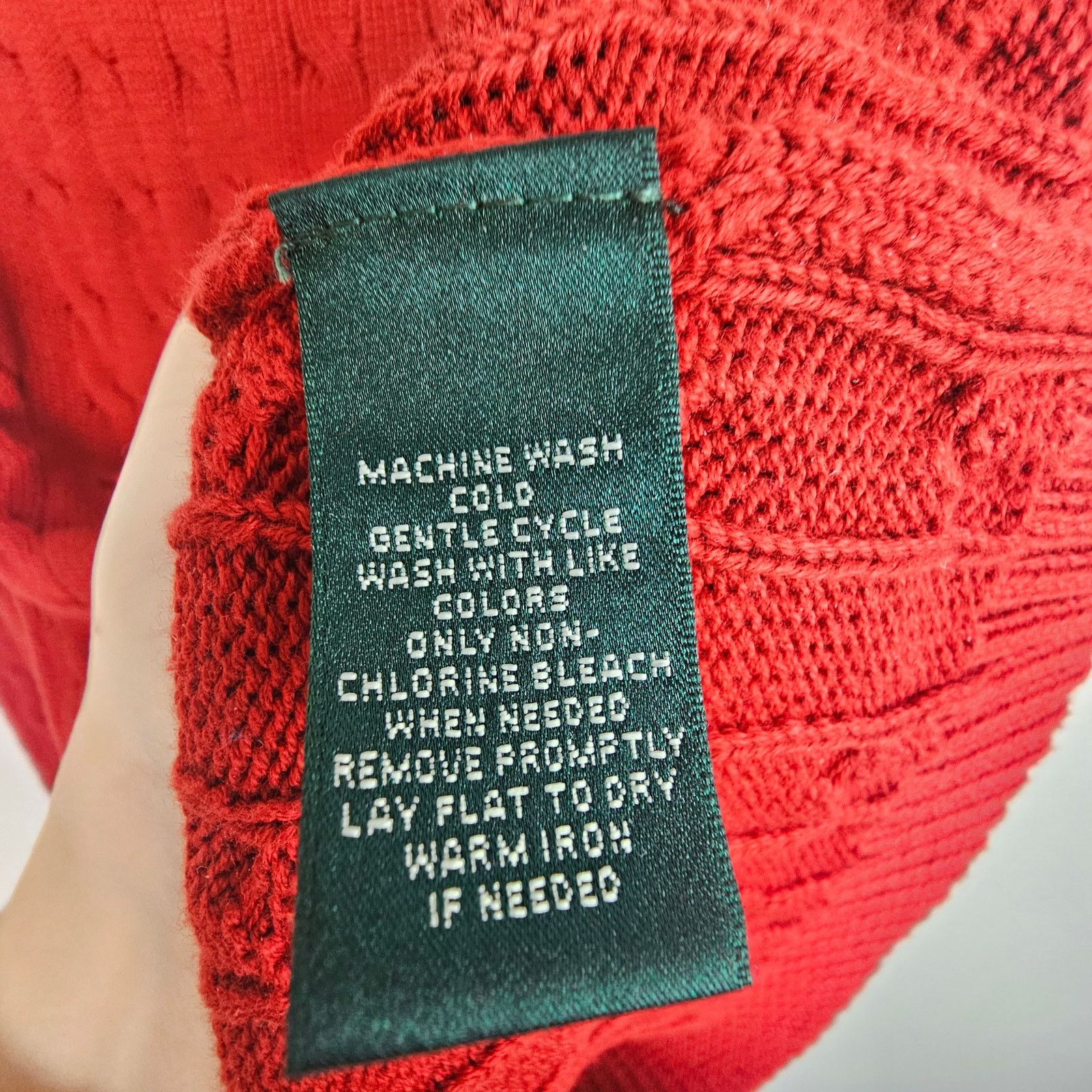Lauren Ralph Lauren Lauren Ralph Lauren Cable Knit Sweater M Preppy Holiday Xmas Size M / US 6-8 / IT 42-44 - 7 Thumbnail