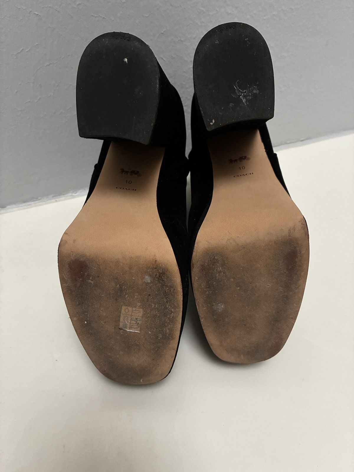 Coach Coach Iona Booties (Black Suede) Size US 10 / IT 40 - 4 Thumbnail