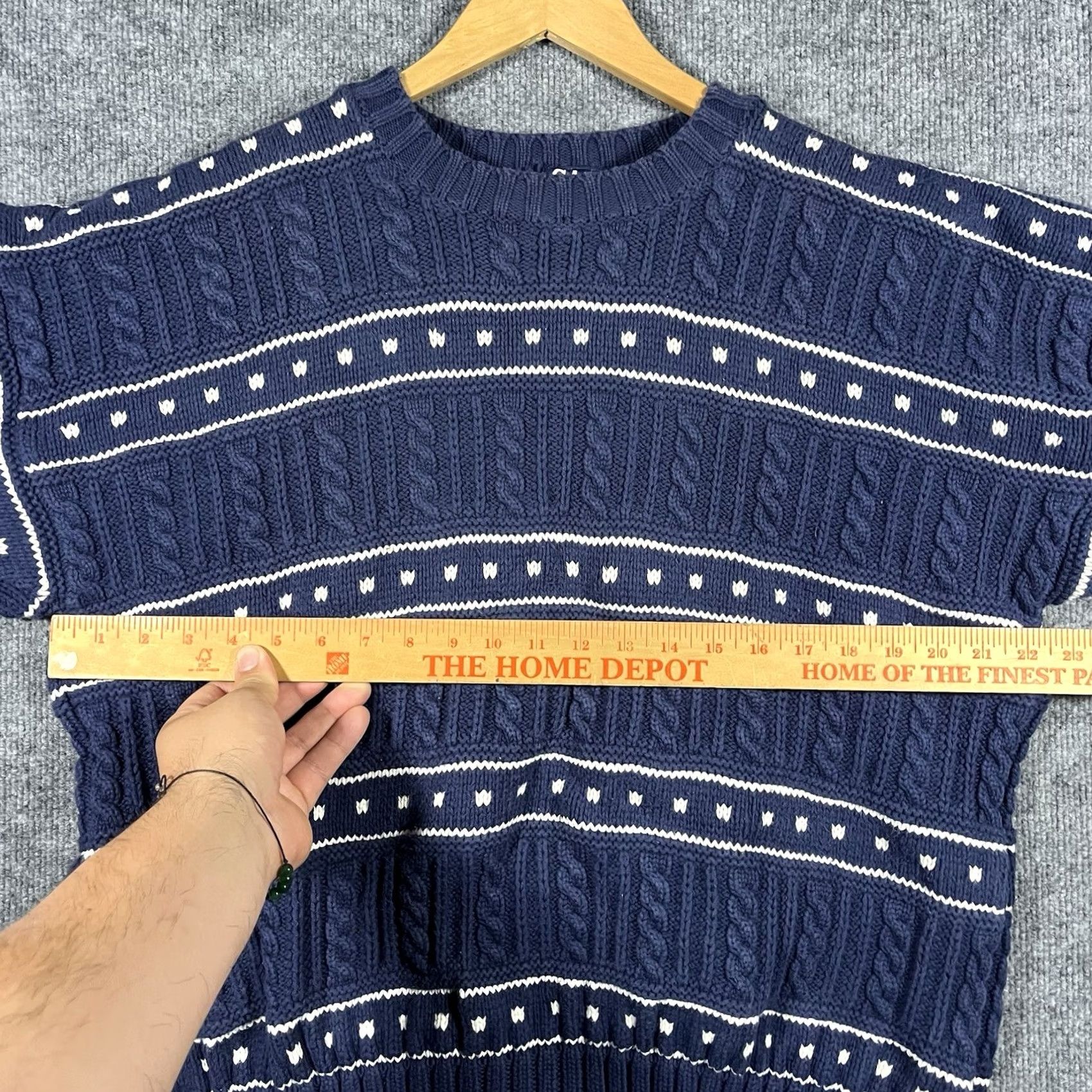 Gap VINTAGE Gap Sweater Mens XL Crew Neck Heavyweight Knit Pullover Blue 90s University USA Size US XL / EU 56 / 4 - 3 Thumbnail