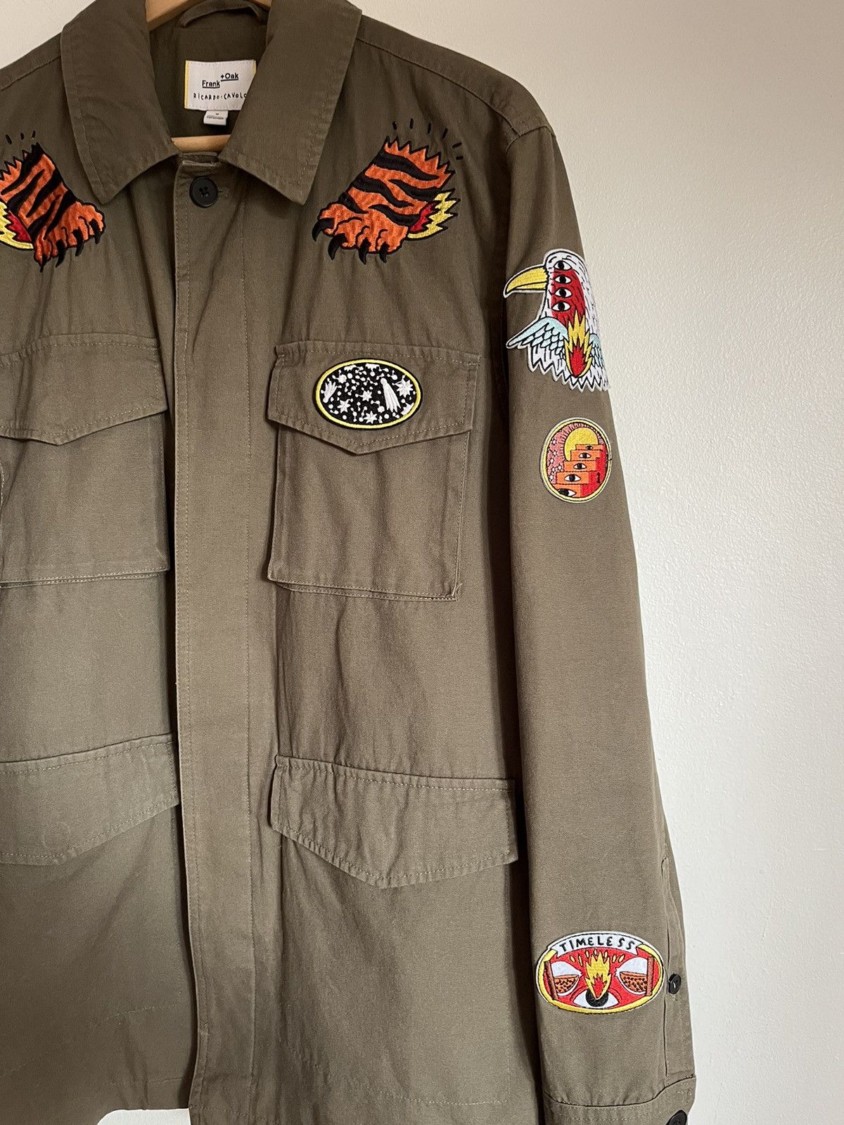 Frank & Oak Ricardo Cavolo Green Army Utility Field Jacket Size US M / EU 48-50 / 2 - 3 Thumbnail