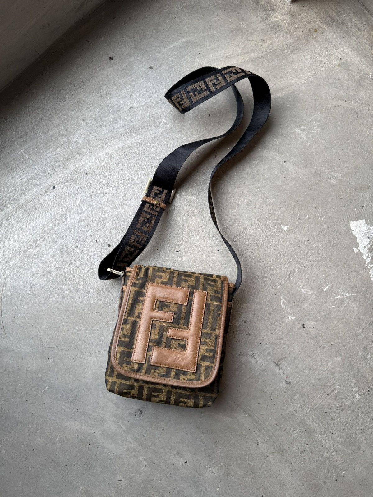 Fendi Fendi Brown Fendi Mini FF Zucca Crossbody Size ONE SIZE - 3 Thumbnail