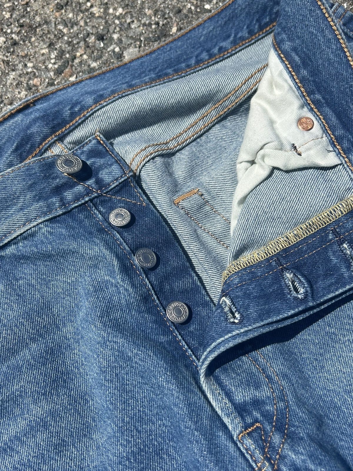 Levi's Levi’s Blue Distressed 501’s Size US 34 / EU 50 - 6 Thumbnail