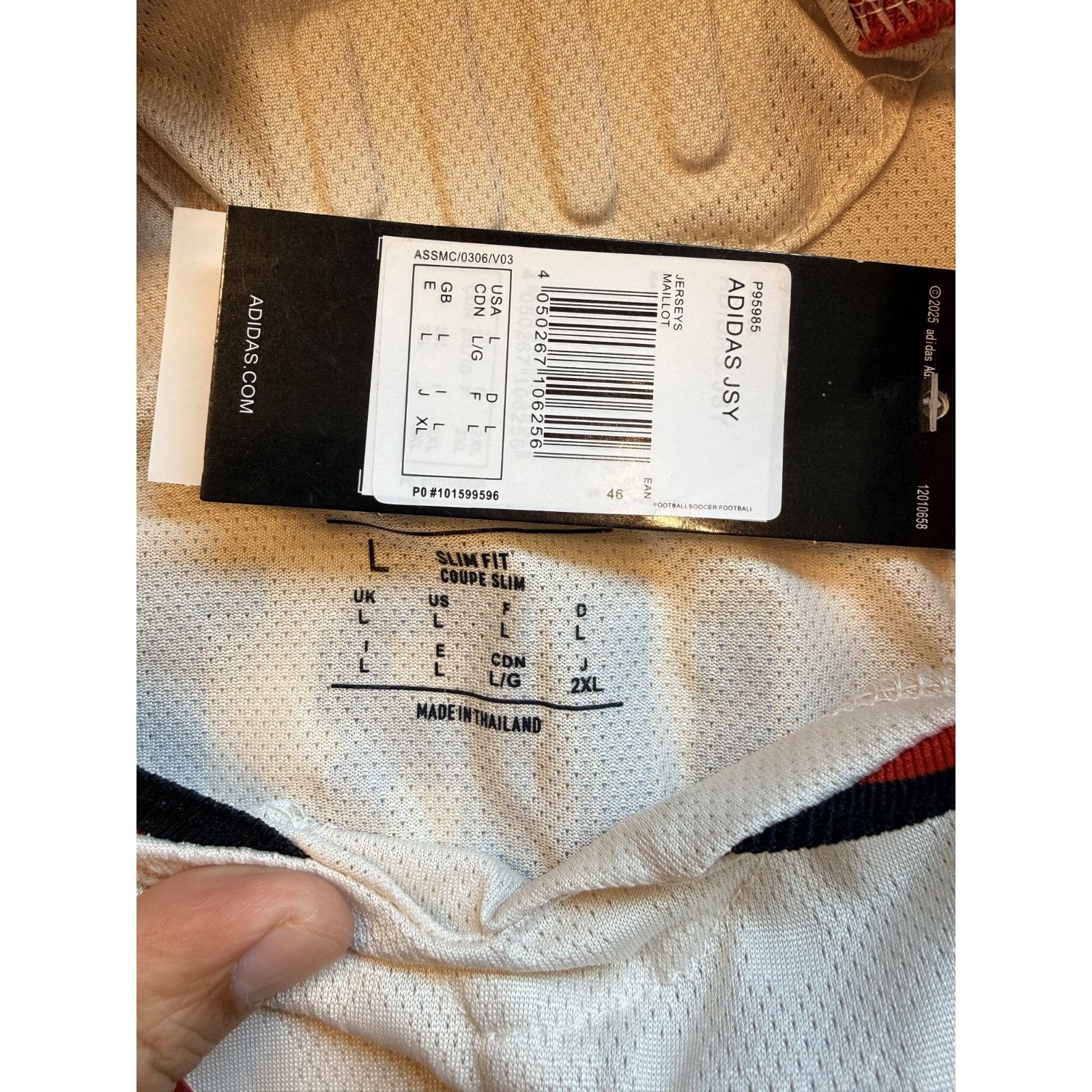 Adidas 2024-25 Liverpool Away Jersey WIRTZ Adidas Authentic Match L Size US L / EU 52-54 / 3 - 8 Thumbnail