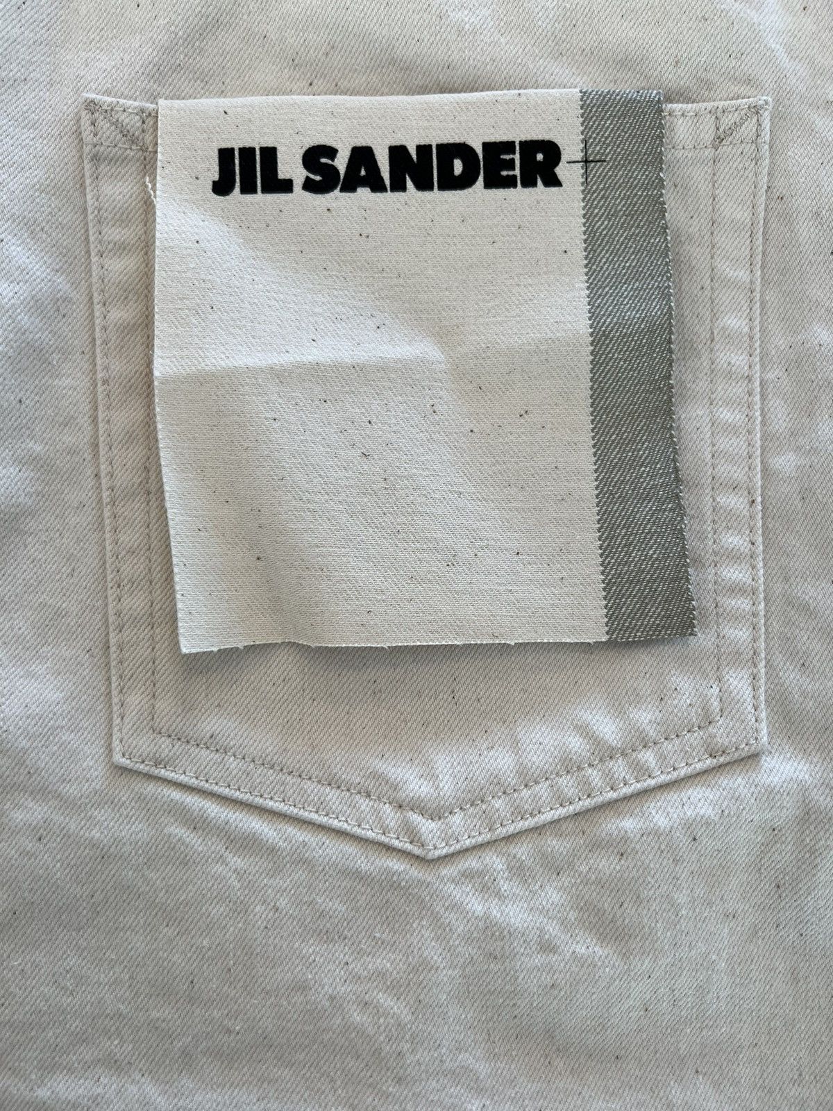Jil Sander New JIL SANDER Japanese Selvedge Wide Denim Off White Jeans Size US 29 - 8 Thumbnail