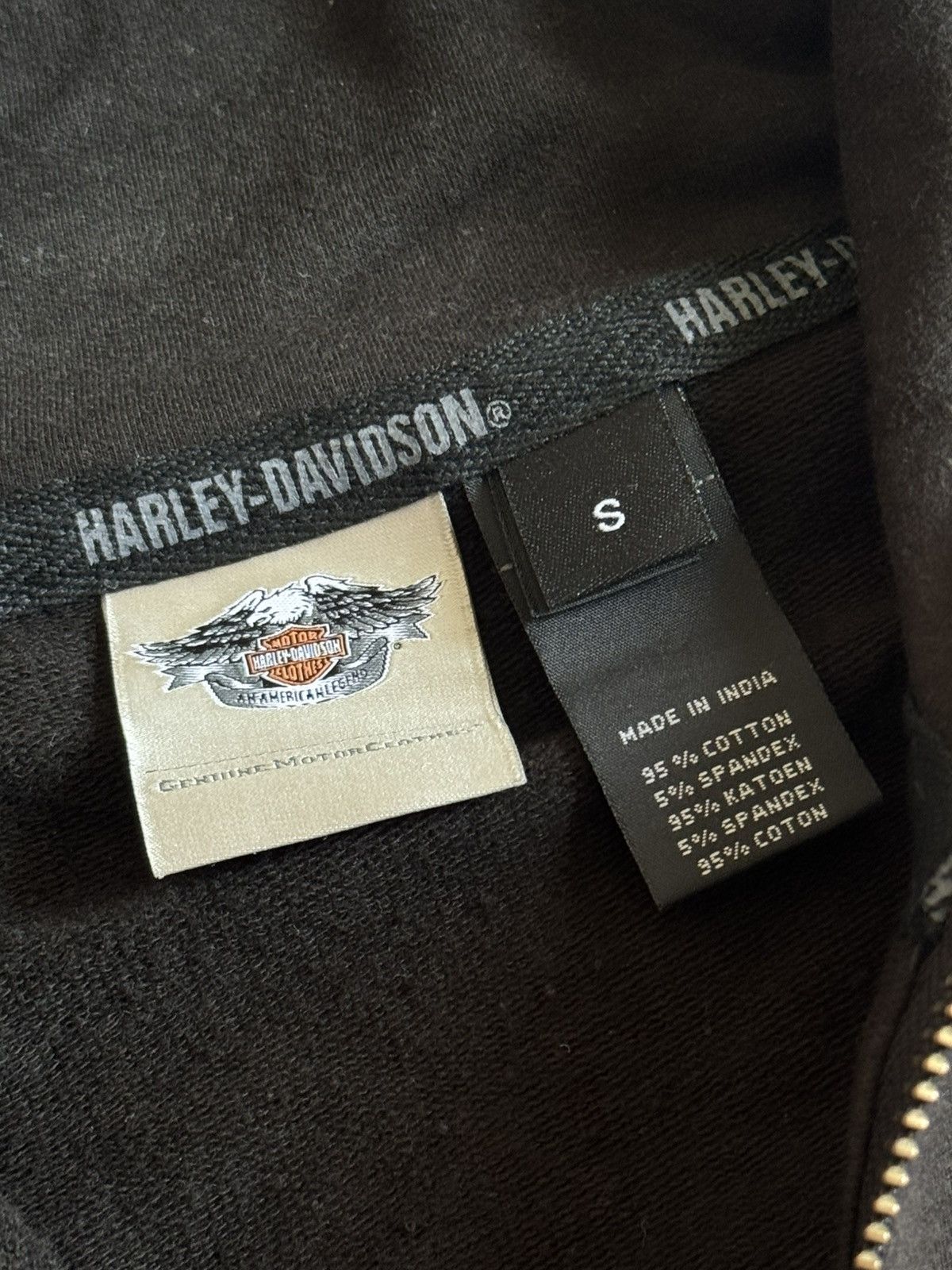 Harley Davidson Harley Davidson S zip turtleneck pullover sweater knit faded Size S / US 4 / IT 40 - 14 Thumbnail