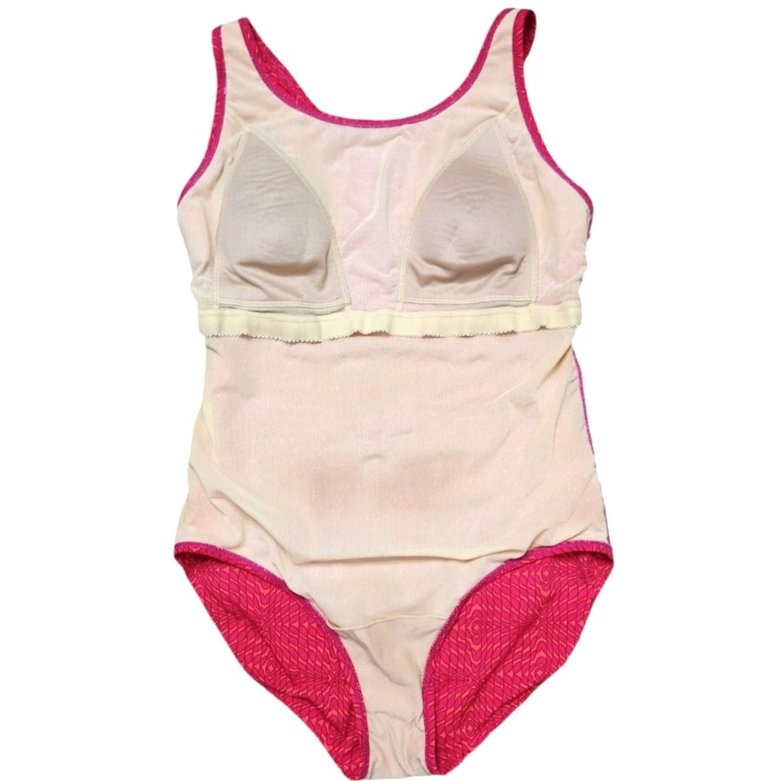 Vintage LL Bean Womens One Piece Swimsuit 14 Red Wireless Bra Bathing Suit Size XL / US 12-14 / IT 48-50 - 4 Thumbnail