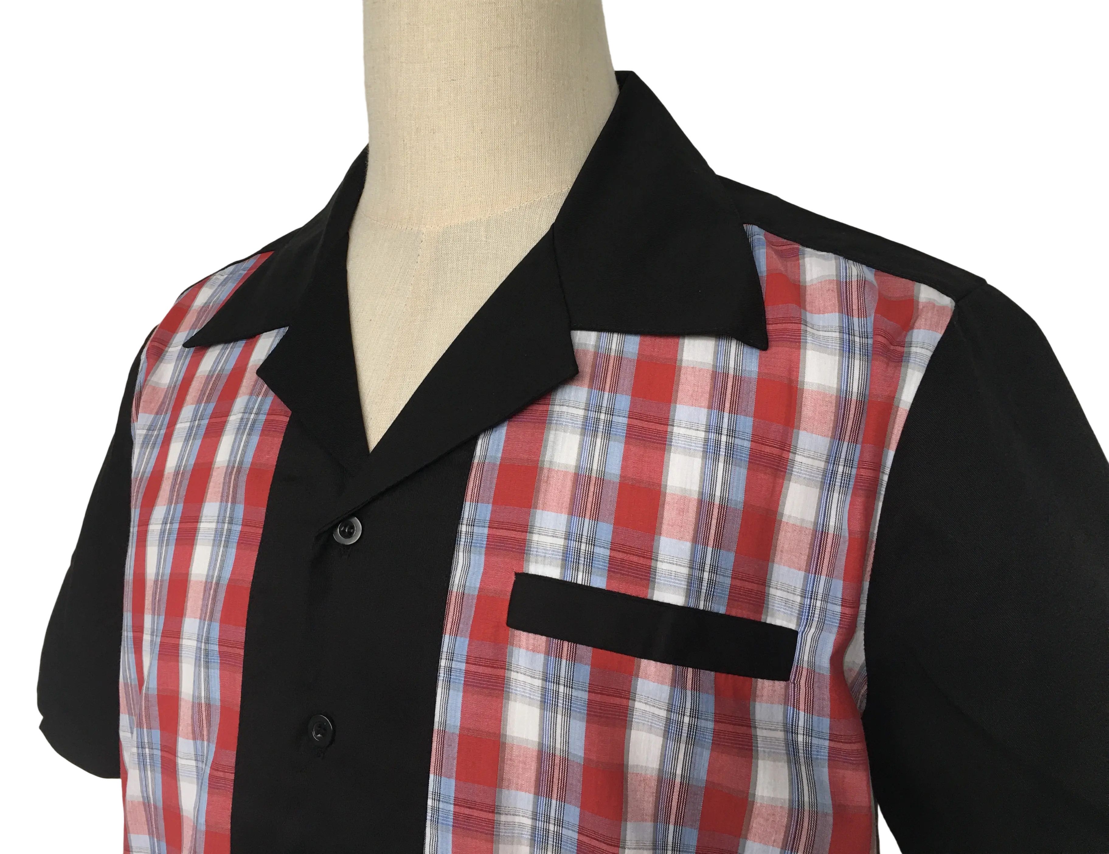 Other Red Plaid Men Shirts Retro Style Size US M / EU 48-50 / 2 - 4 Thumbnail