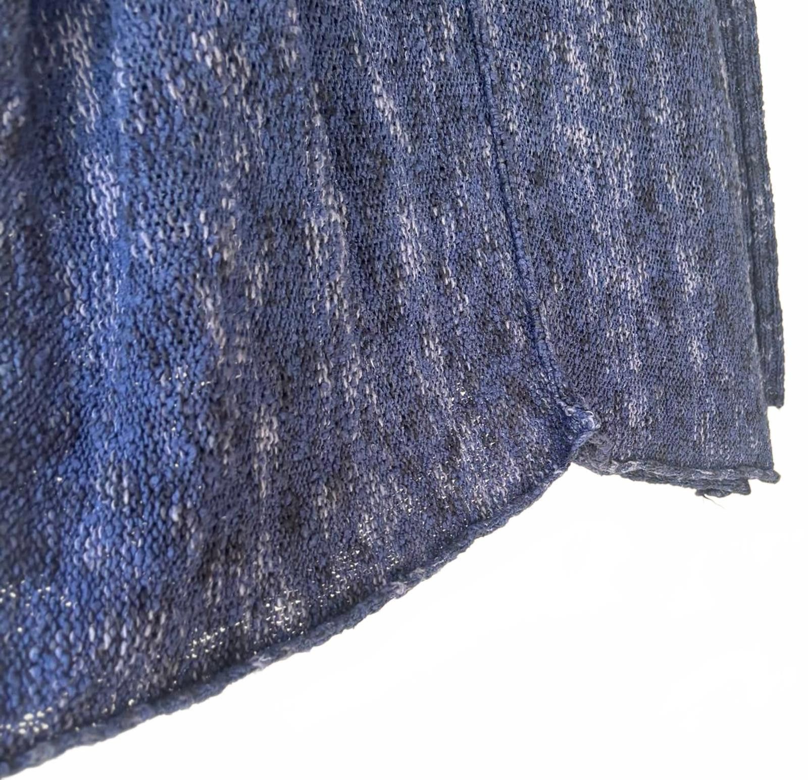 Free People Free People Blue Knit Sweater with Cowl Neck Size M / US 6-8 / IT 42-44 - 2 Thumbnail