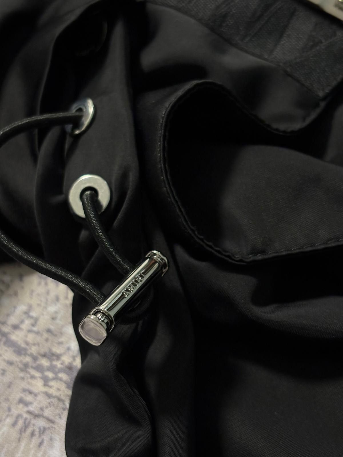 Amiri AMIRI MA Logo Black Hooded Windbreaker Jacket - Size Medium Size US M / EU 48-50 / 2 - 8 Thumbnail