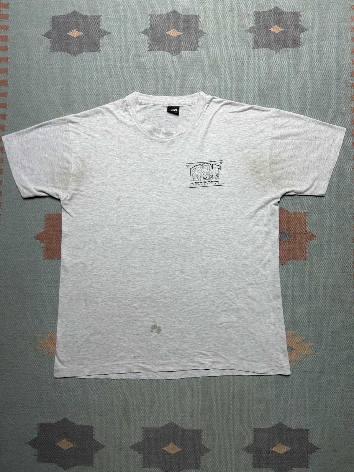 Vintage Vtg 90s t shirt front row productions distress paper thin XL Size US XL / EU 56 / 4 - 6 Thumbnail