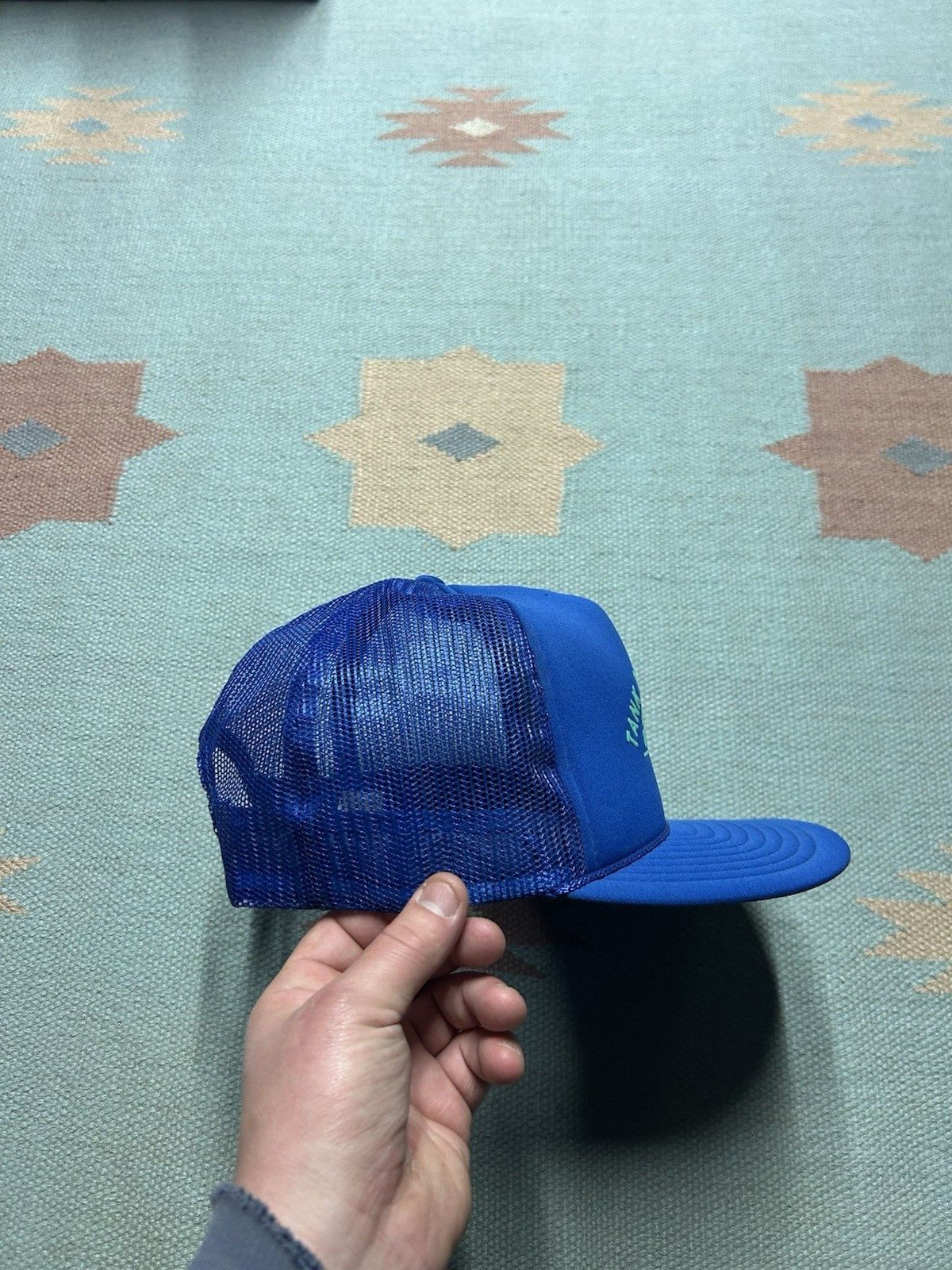 Vintage Vintage trucker hat tank truck service Michigan blue snap Size ONE SIZE - 8 Thumbnail