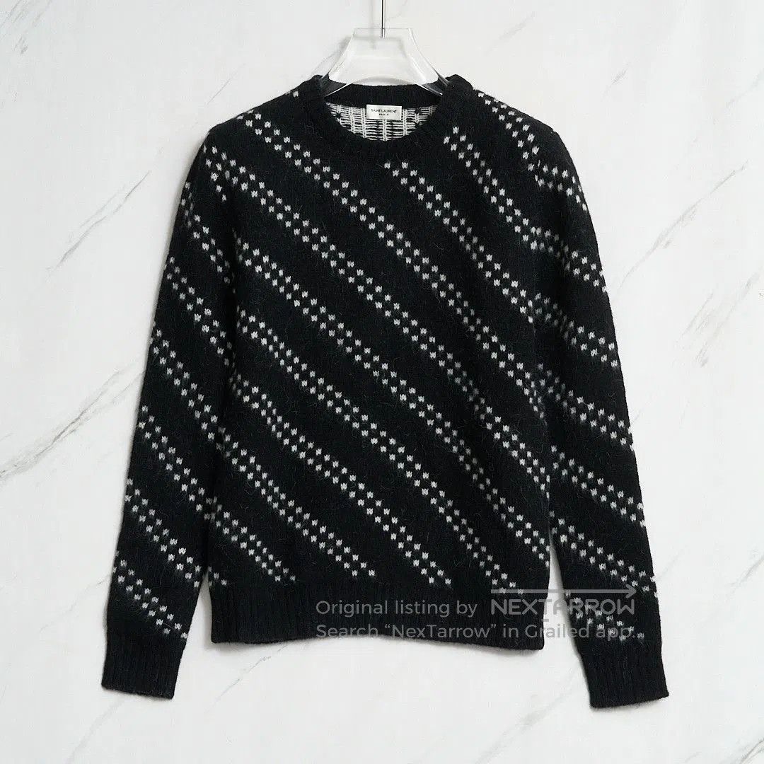 Saint Laurent Paris Saint Laurent Men's Zigzag Pattern Sweater. Size US M / EU 48-50 / 2 - 1 Thumbnail