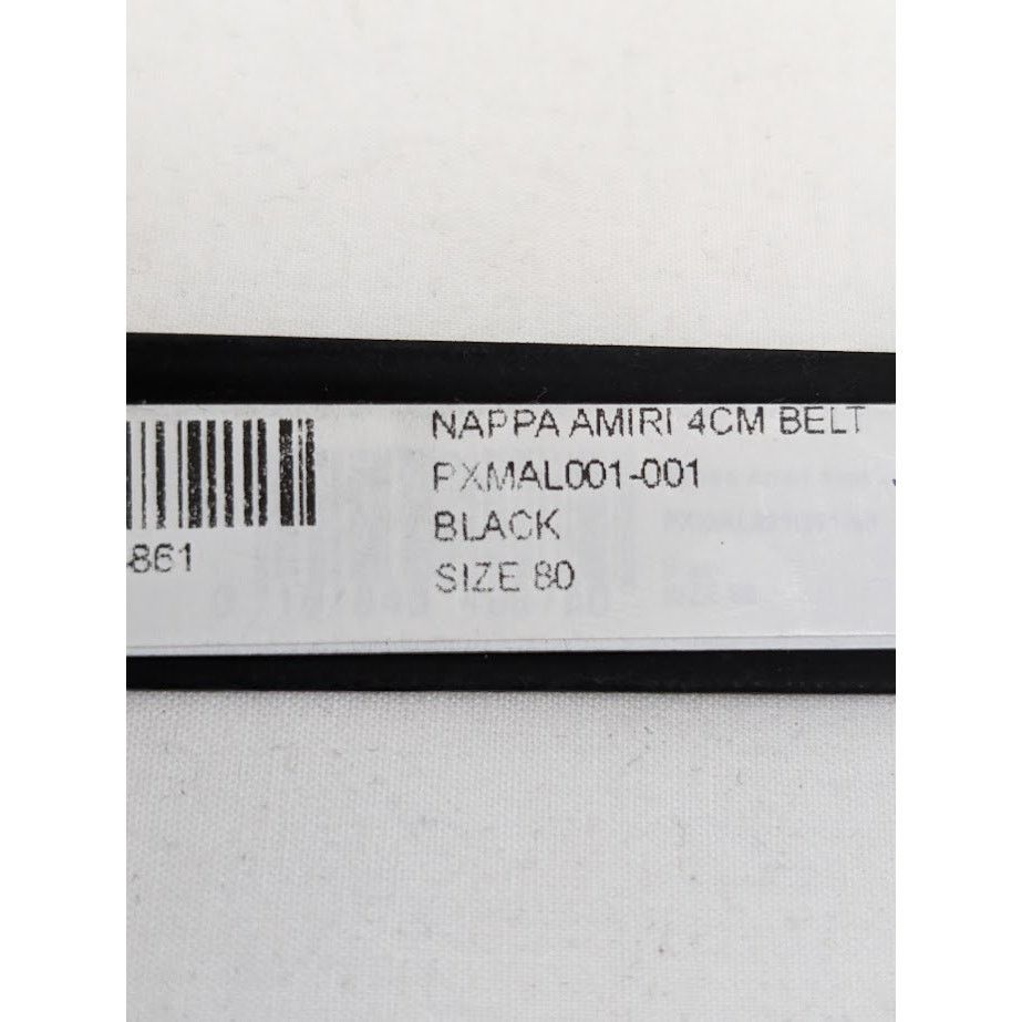 Amiri o1rshd1 Size: 80 CM / Nappa Amiri 4cm Belt in Black Size 32 - 13 Thumbnail