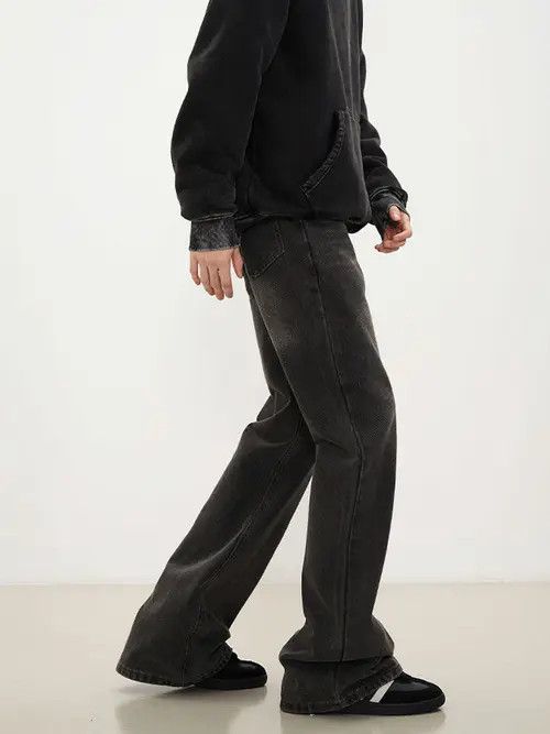 Other American retro all-match straight cleanfit flared jeans Size US 34 / EU 50 - 4 Thumbnail