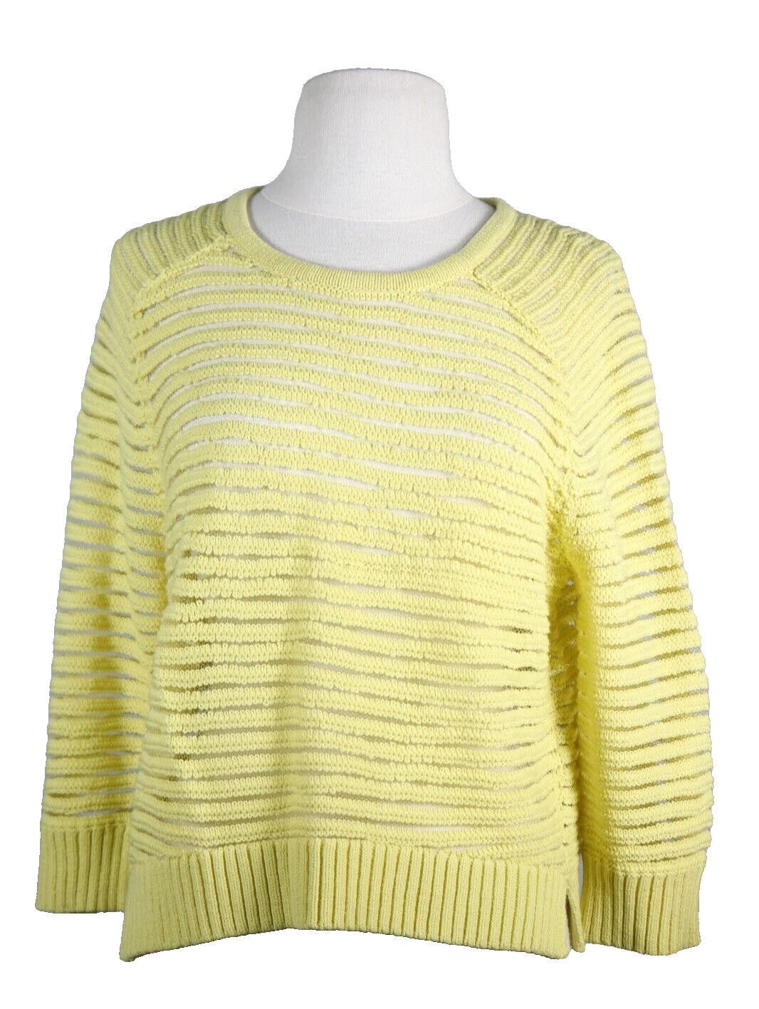 Topshop Topshop Women's US 10 Yellow Knit Pullover Sweater Shirt Top Size L / US 10 / IT 46 - 7 Thumbnail