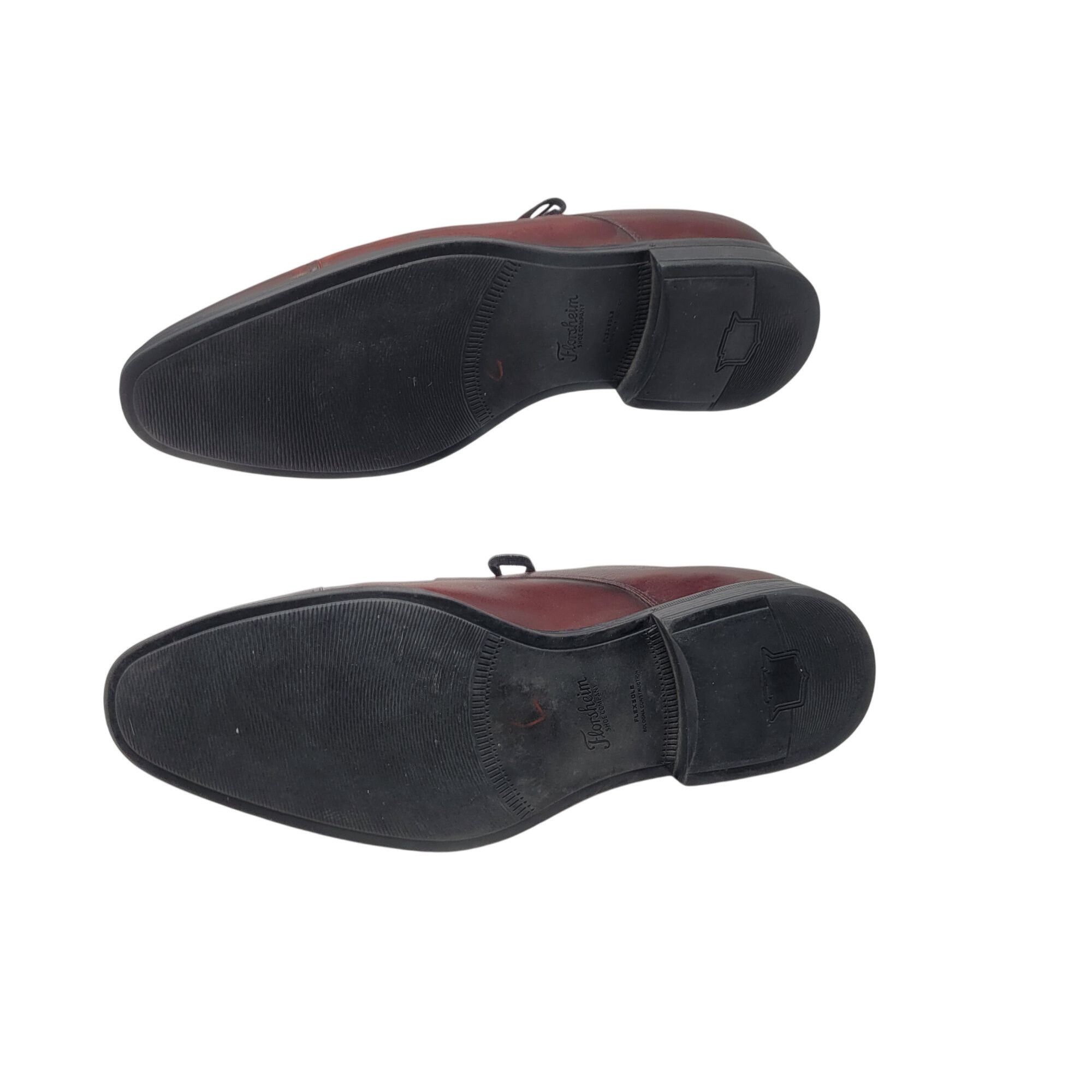 Florsheim Florsheim Mens Oxblood Burgundy Leather Cap Toe Oxford Shoes Size US 10 / EU 43 - 11 Thumbnail