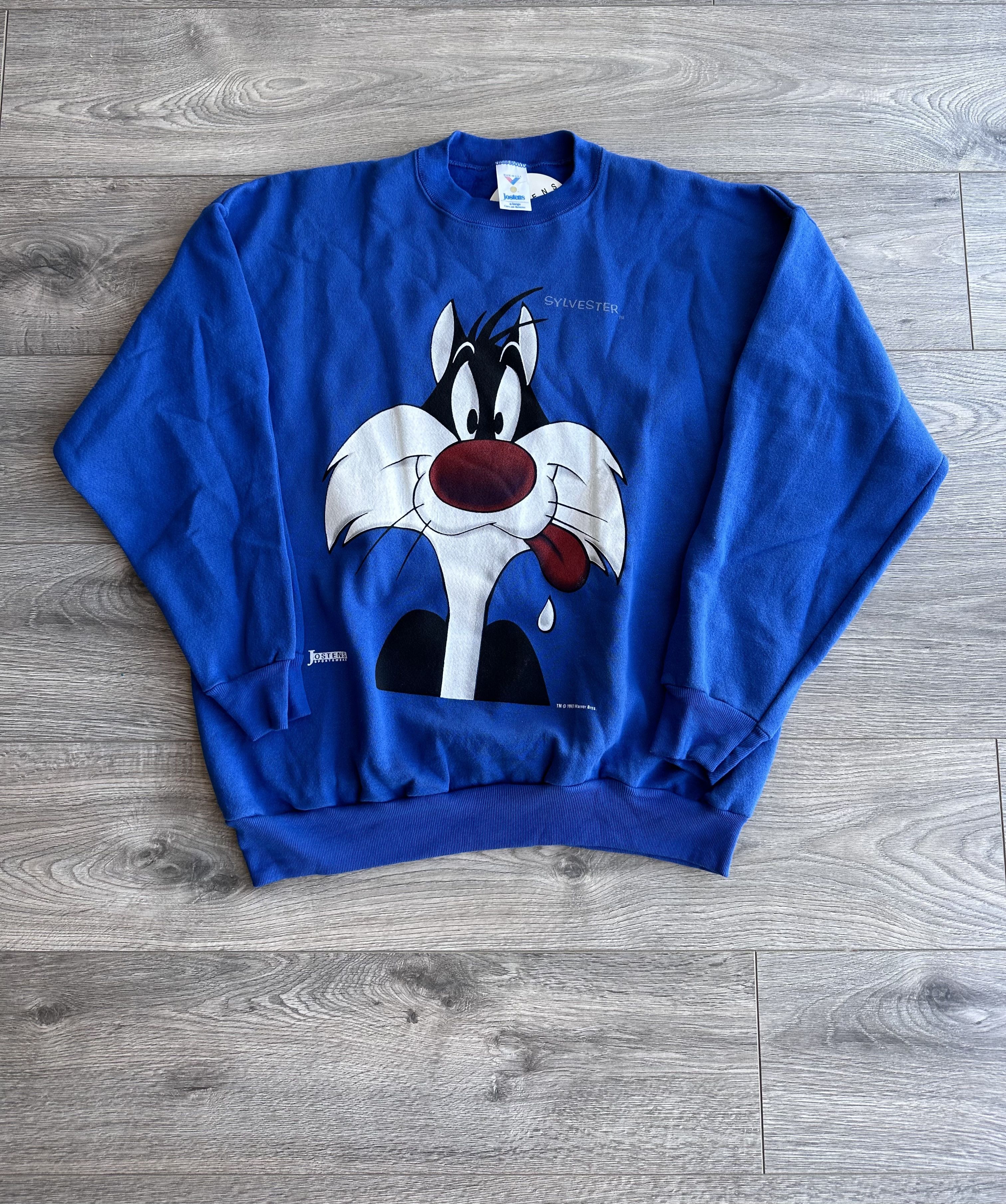 Disney × Vintage × Warner Bros Warner Bros Disney Sylvester vintage sweatshirt Size US XL / EU 56 / 4 - 2 Thumbnail