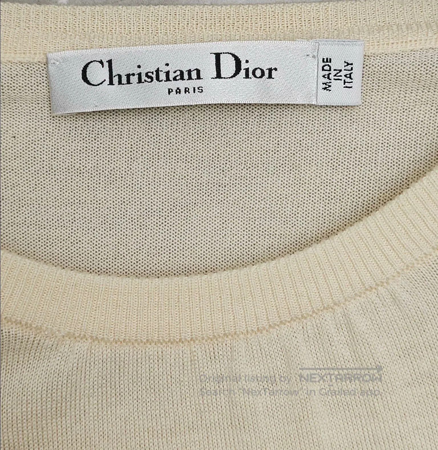 Dior dior logo wool top in beige color. Size US M / EU 48-50 / 2 - 6 Thumbnail
