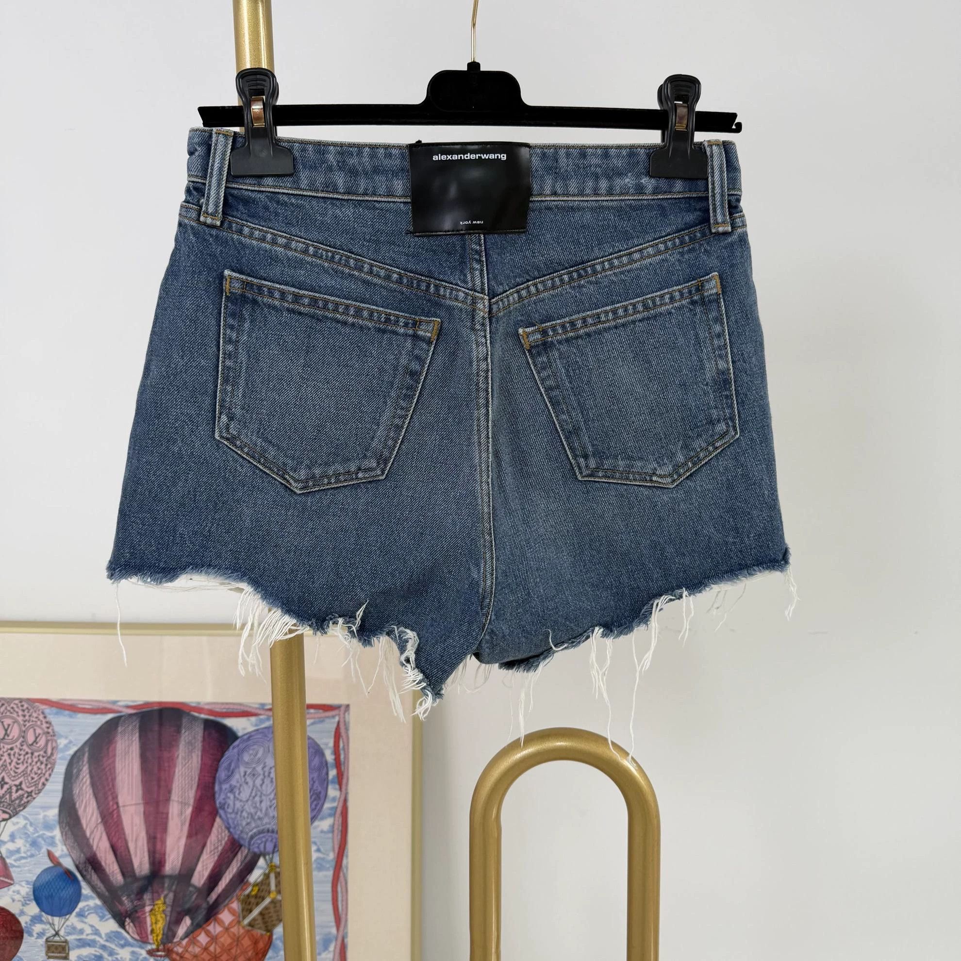 Alexander Wang Alexander Wang Blue Shorts 25 Size 25" / US 0 / IT 36 - 2 Thumbnail