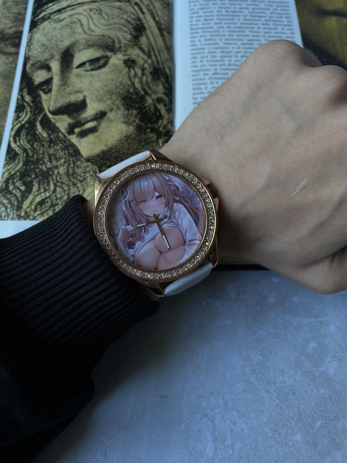 Japanese Brand × Jewelry × Vintage Anime Girl Watch Kawaii Stylish White Strap Size ONE SIZE - 2 Thumbnail
