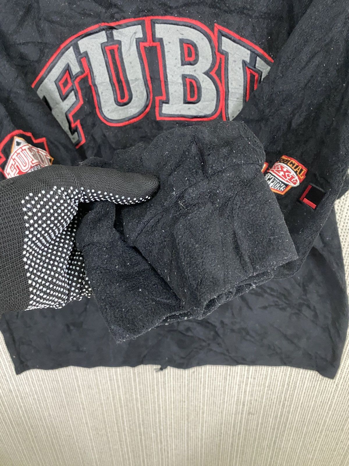 Fubu Vintage 90s fubu the collection fleece hoodie pullover Size US XL / EU 56 / 4 - 7 Thumbnail