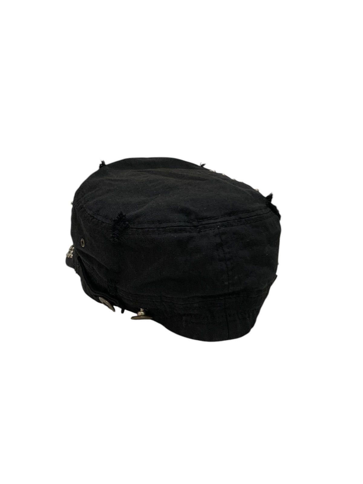Japanese Brand 2000s Vintage Studded Sun Faded Distressed Cadet Hat Size ONE SIZE - 7 Thumbnail