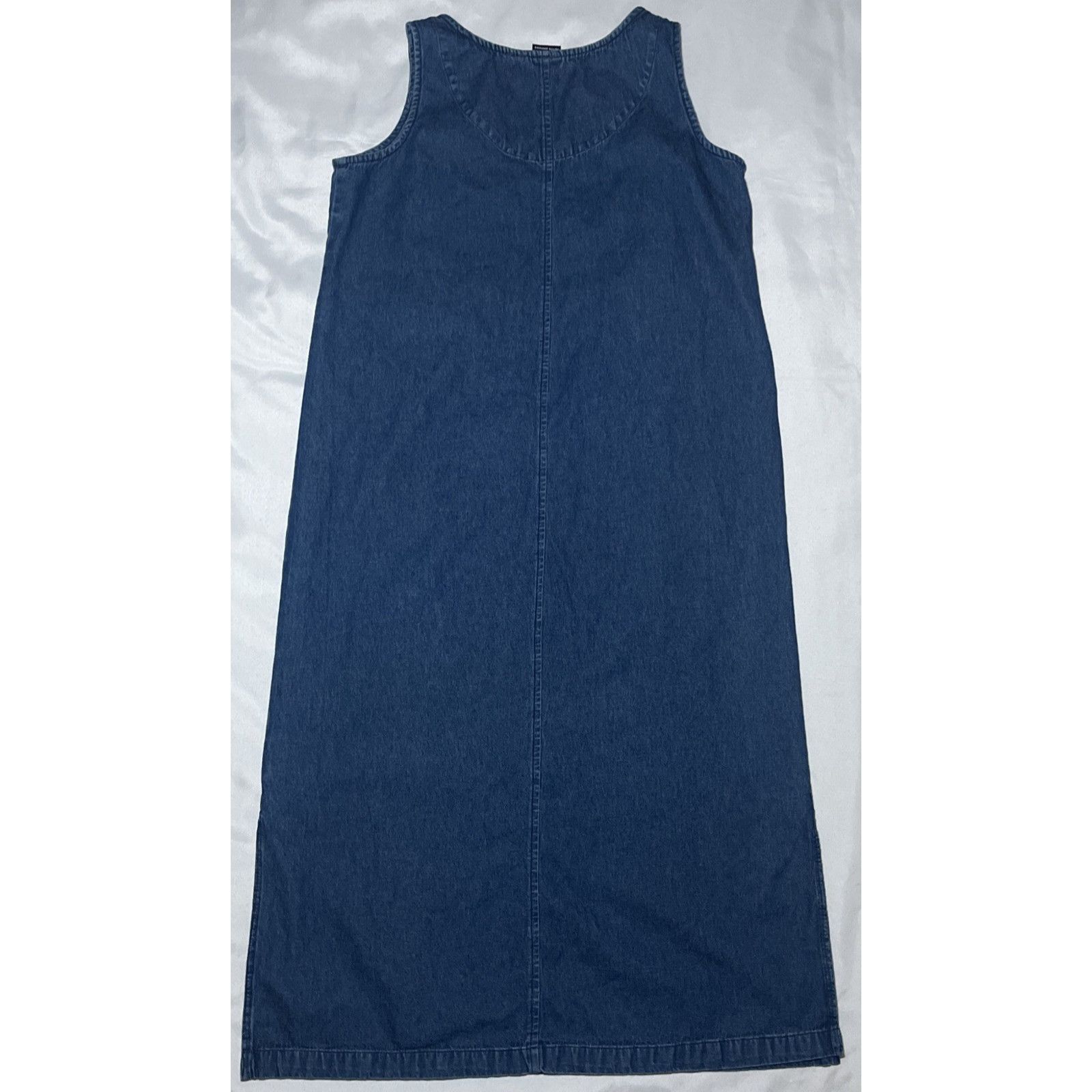 Other VTG Erika Floral Embroidered Denim Dress Midi Maxi Size PM Size M / US 6-8 / IT 42-44 - 4 Thumbnail