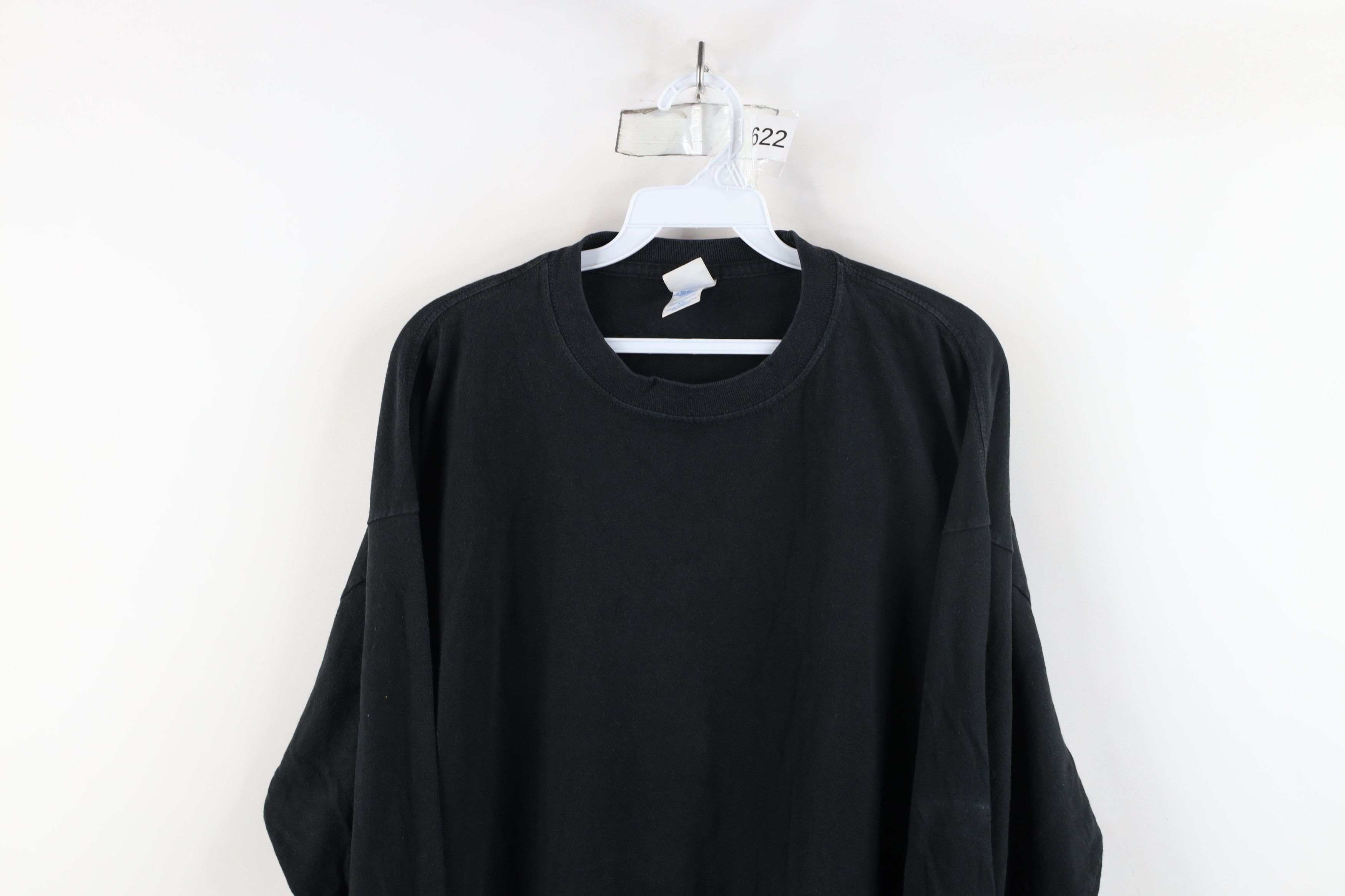 Vintage Vintage 90s Y2K Streetwear Cotton Long Sleeve T-Shirt Black Size US XXL / EU 58 / 5 - 2 Thumbnail