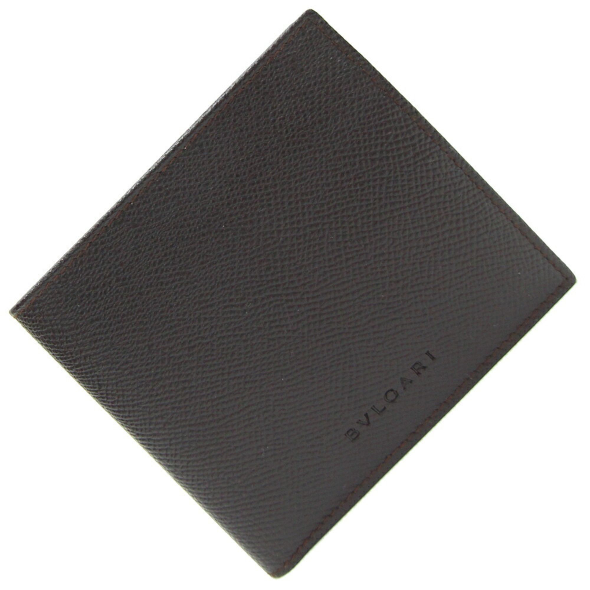 Bvlgari BVLGARI Bi-fold Wallet Classico 20253 Dark Brown Leather Compact Men's Size ONE SIZE - 1 Thumbnail