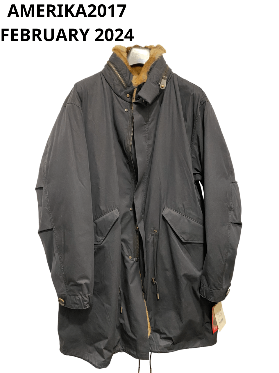 YVES SALOMON fur-lined parka Size 52