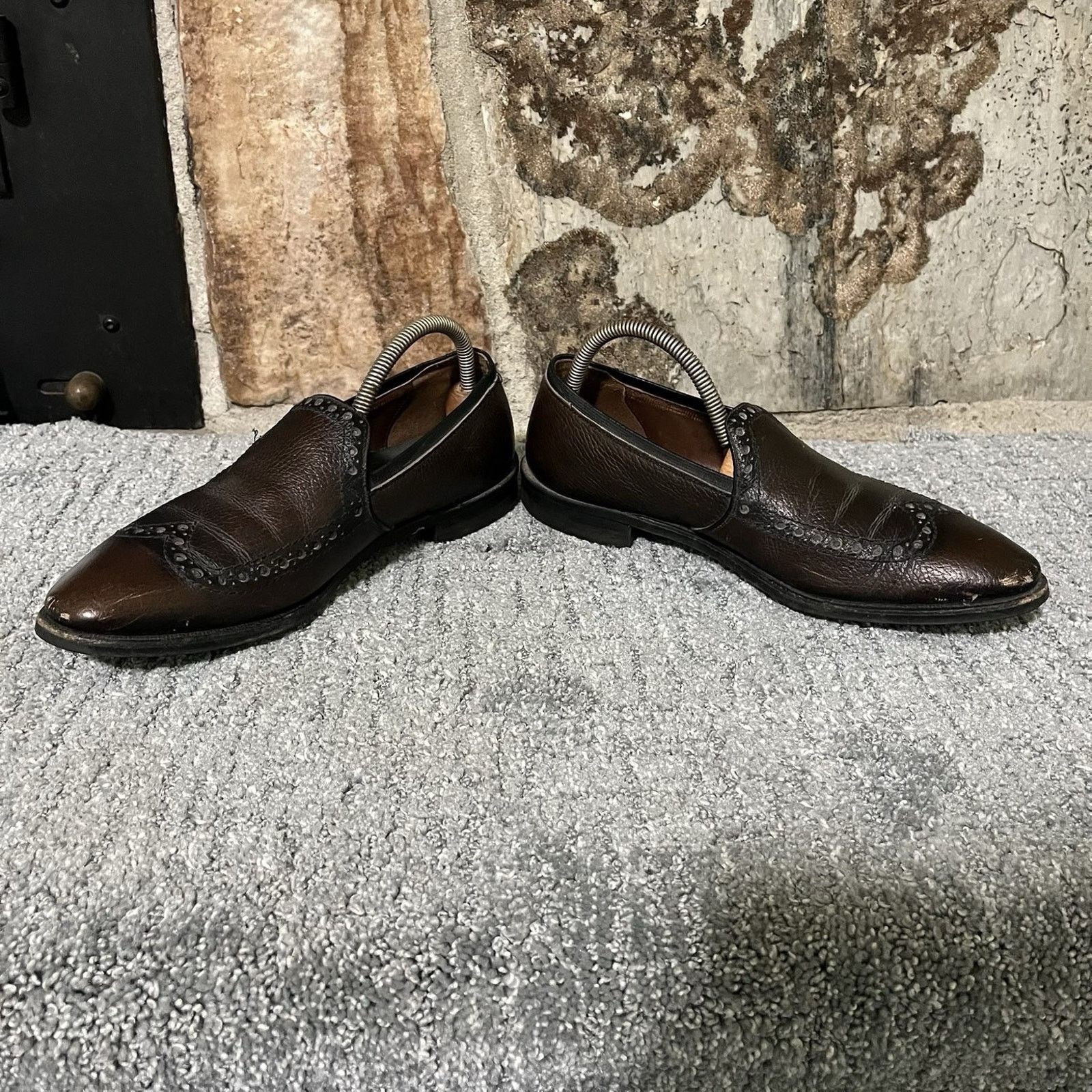 Florsheim Speedway Goodyear Welt Leather Dress Brown Men’s Size 8 Size US 8 / EU 41 - 4 Thumbnail