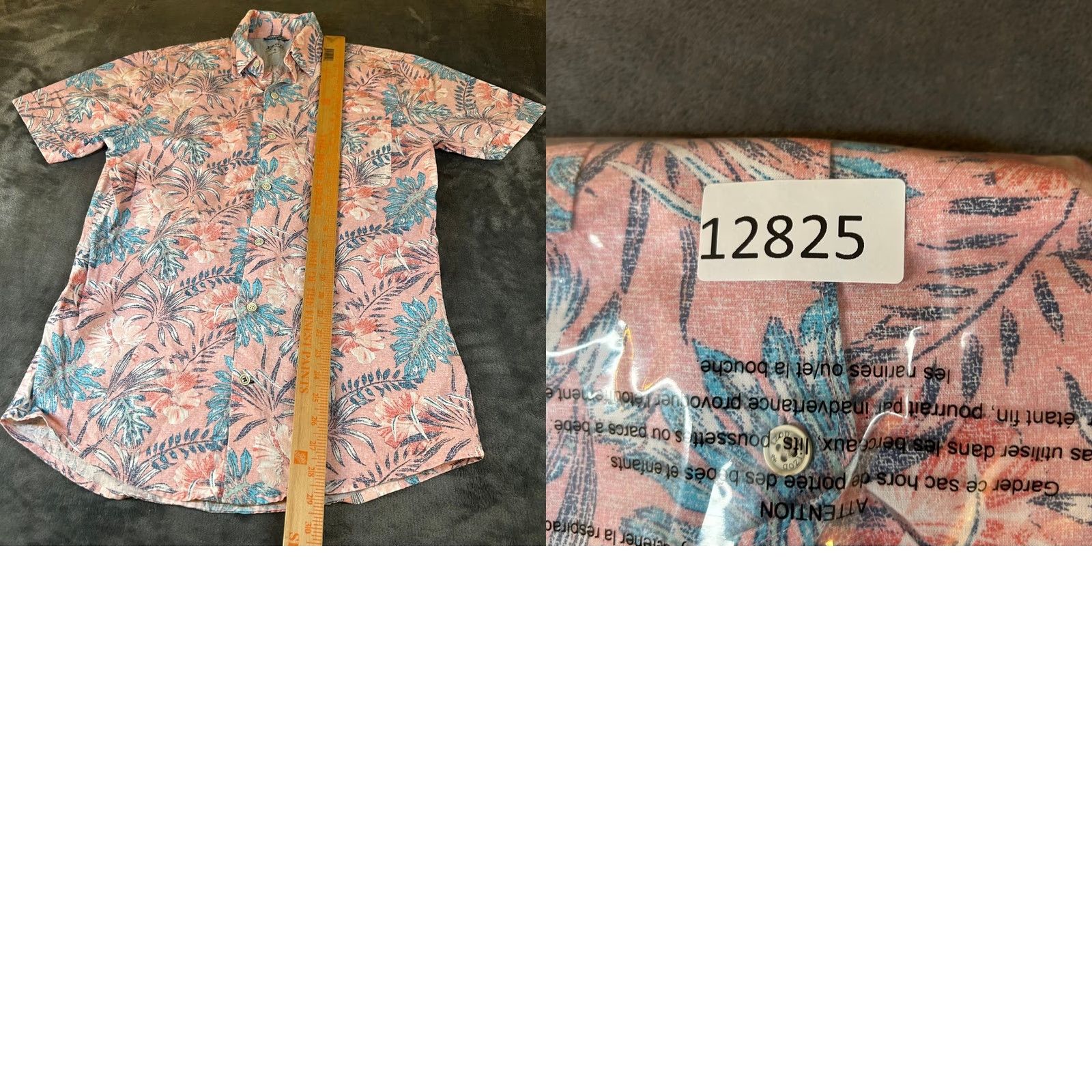Izod IZOD Shirt Mens Small Pink Short Sleeve Button-Up Floral Tropical Beach Preppy Pocket Lightweight Cotton Button-Up Size US S / EU 44-46 / 1 - 8 Thumbnail