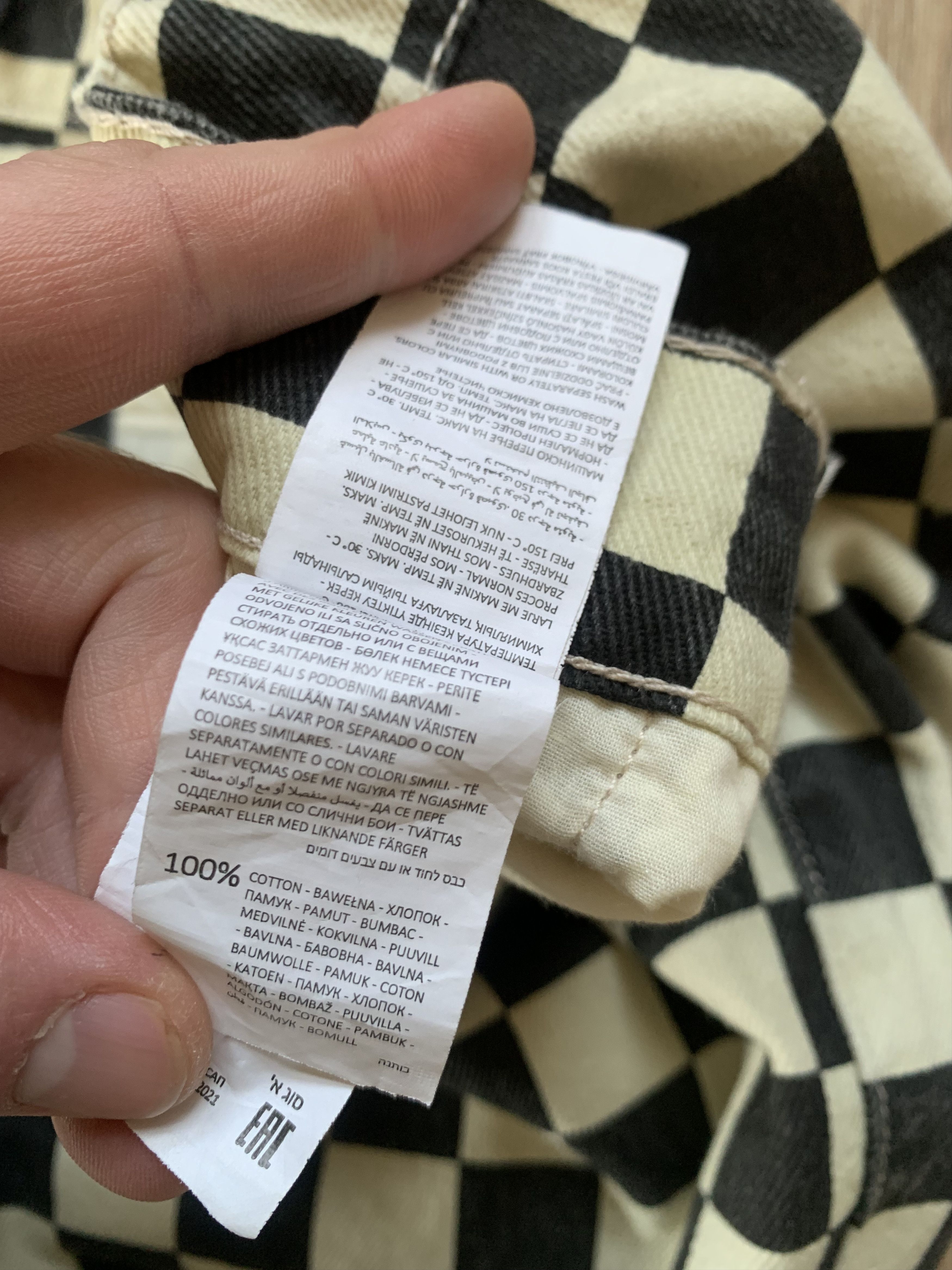 Other House Brand Checkered Black & White Pants Jeans Size US 36 / EU 52 - 12 Thumbnail