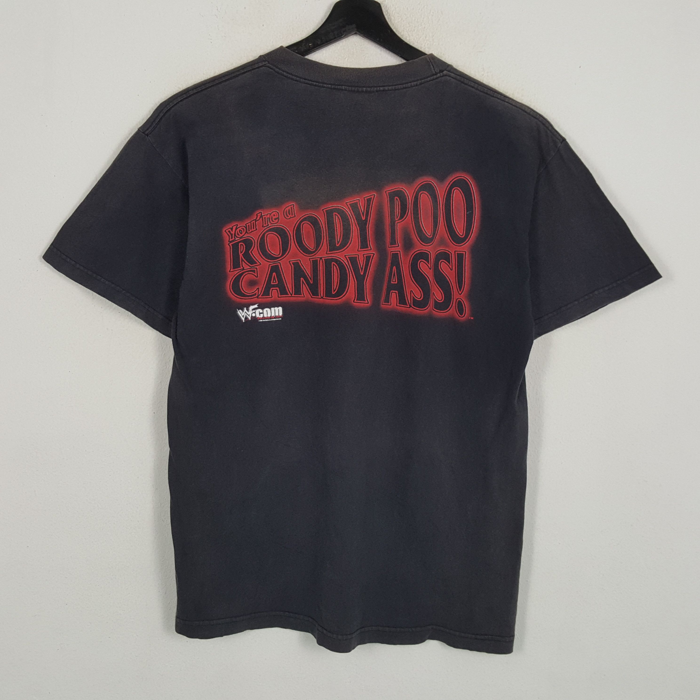 Vintage × WWE × WWF WWE WWF THE ROCK Center Design Vintage Tshirt Size US L / EU 52-54 / 3 - 3 Thumbnail