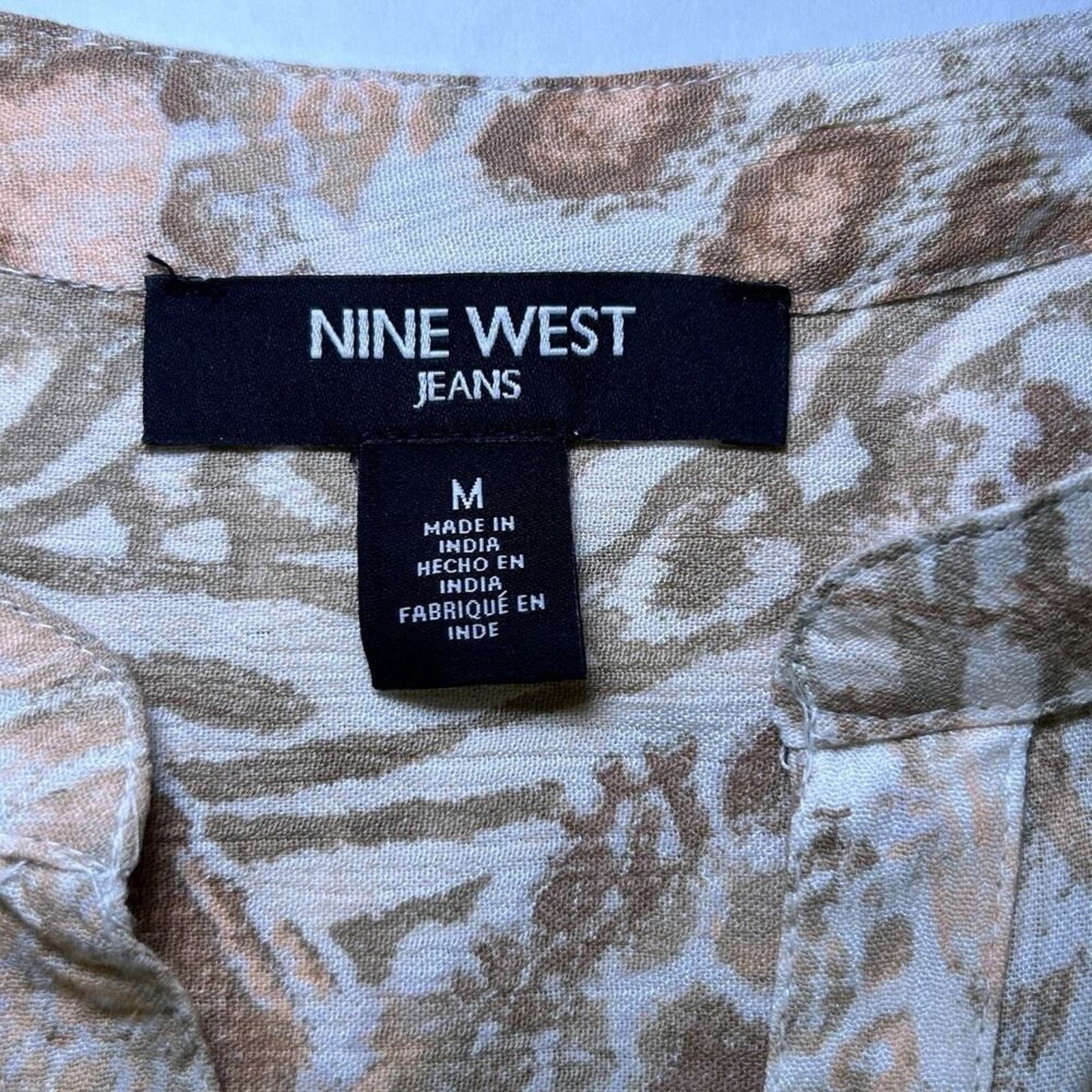Nine West Nine West Jeans Gisella 3/4 Sleeve Multicolor Hi/Lo Sz L Size M / US 6-8 / IT 42-44 - 6 Thumbnail