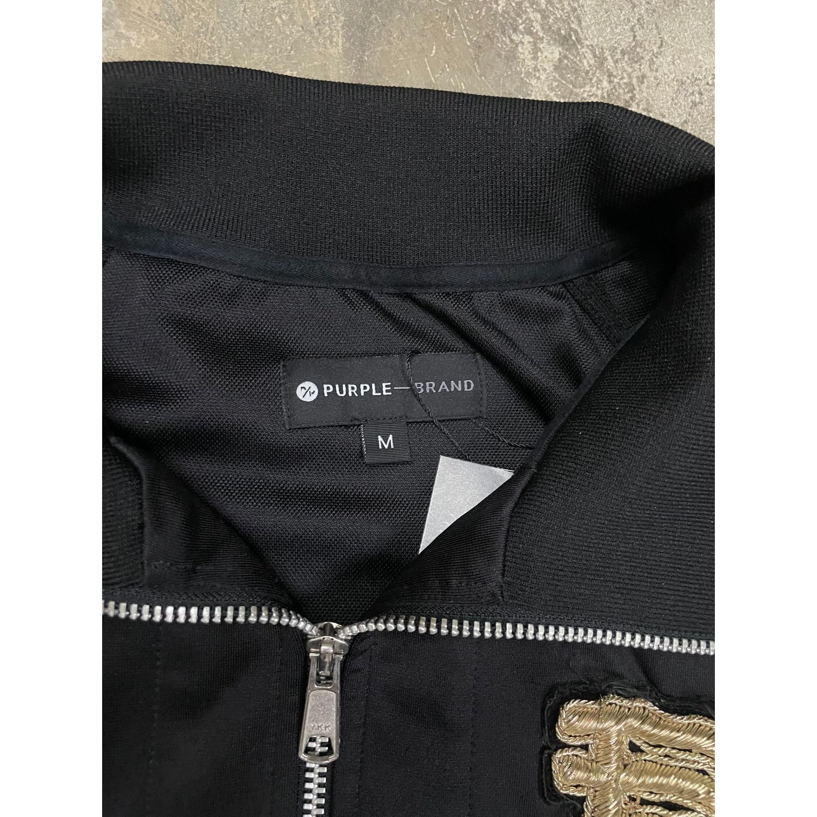 Purple Purple Brand Track Jacket Black Gold Used Medium Size US M / EU 48-50 / 2 - 2 Thumbnail