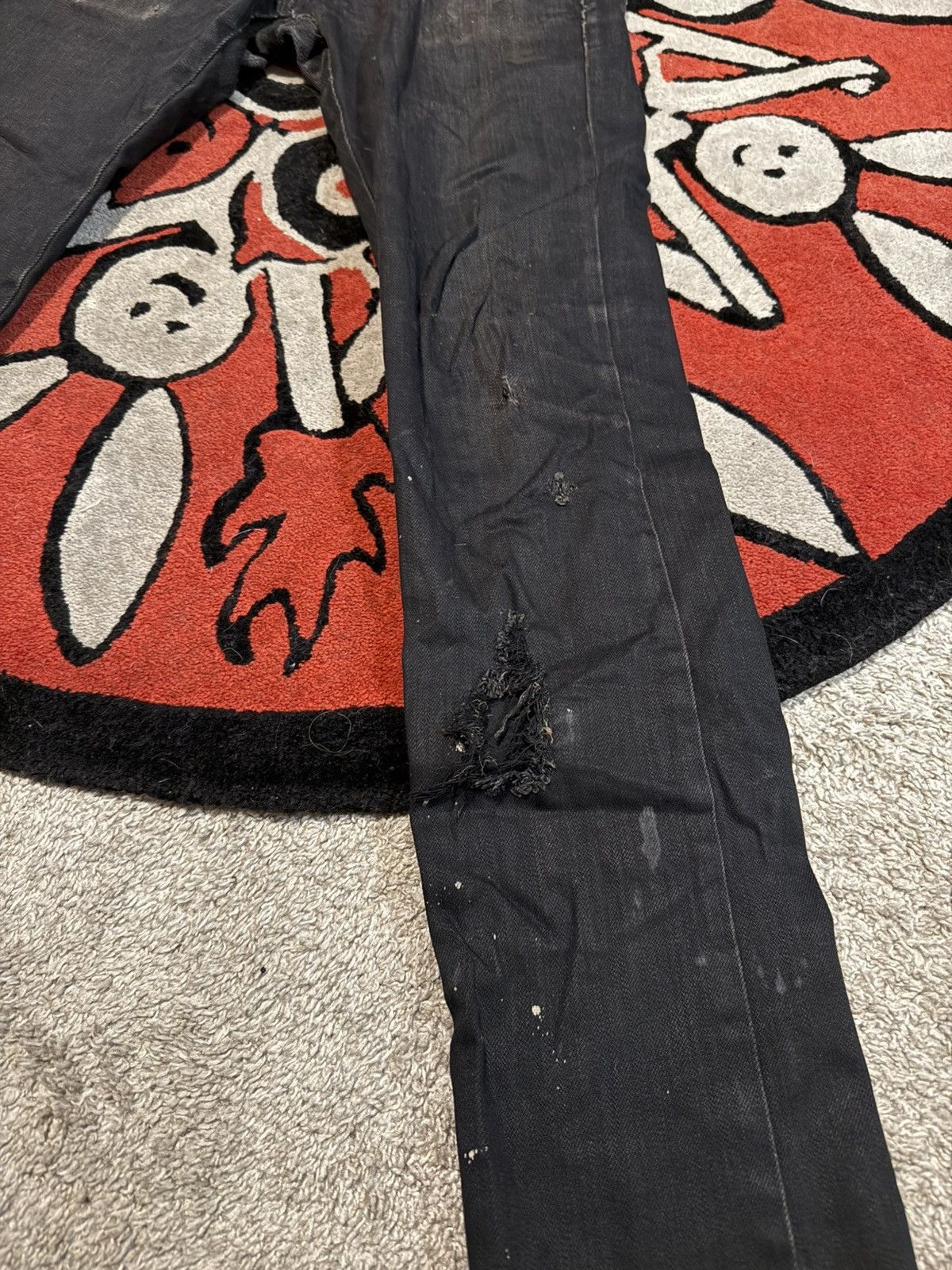 Naked & Famous Naked & Famous Distressed Denim Jeans Size US 31 - 2 Thumbnail