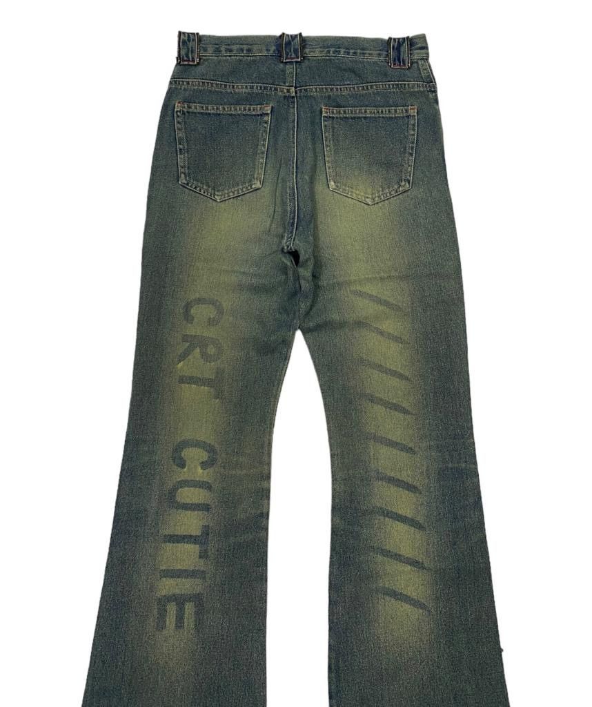If Six Was Nine FLARE JEANS RARE DISTRESS CRY CUTIE DENIM JEANS BOOTCUT Size 25" / US 0 / IT 36 - 6 Thumbnail