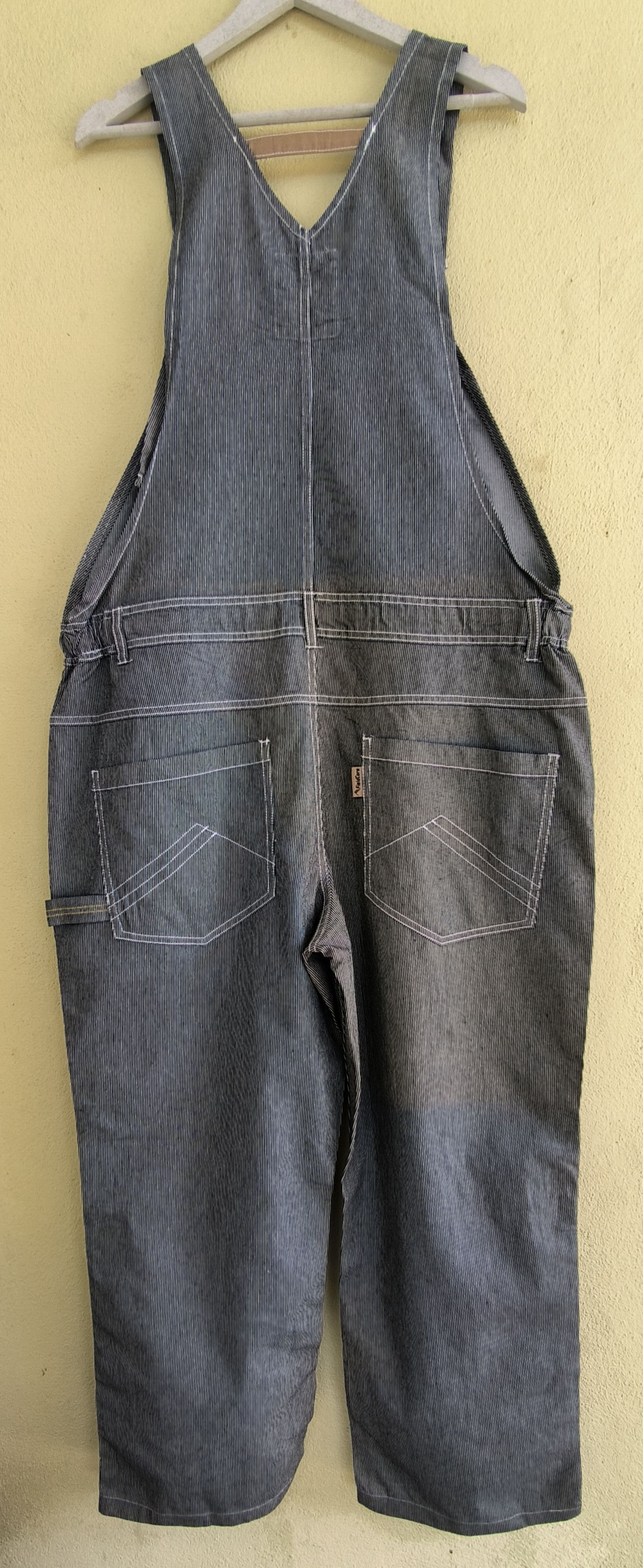 Japanese Brand FIELDCORE workwear hickory overall Size US 38 / EU 54 - 7 Thumbnail