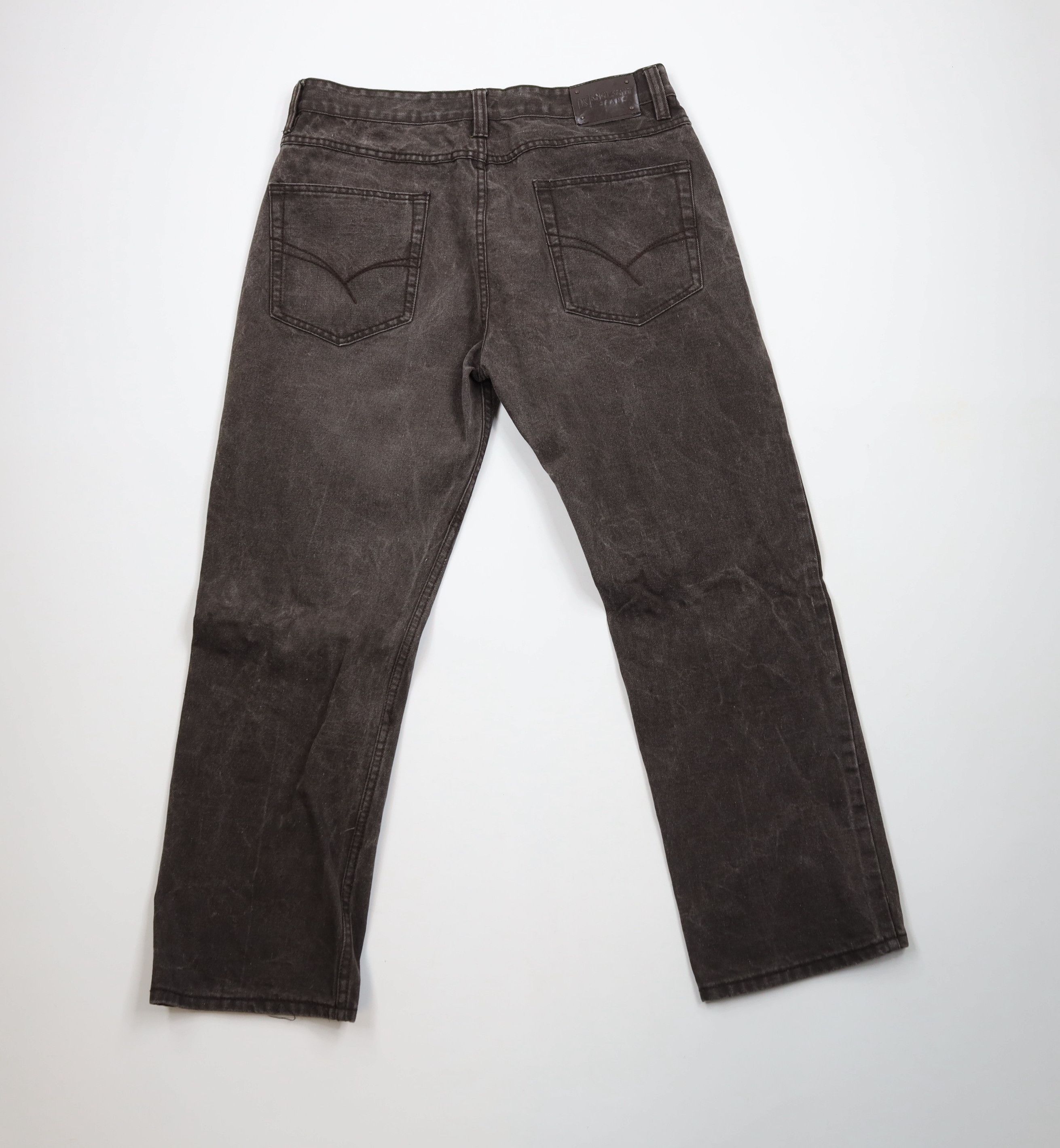 Vintage Vintage 90s Y2K Streetwear Fit Wide Leg Denim Jeans Brown Size US 34 / EU 50 - 8 Thumbnail