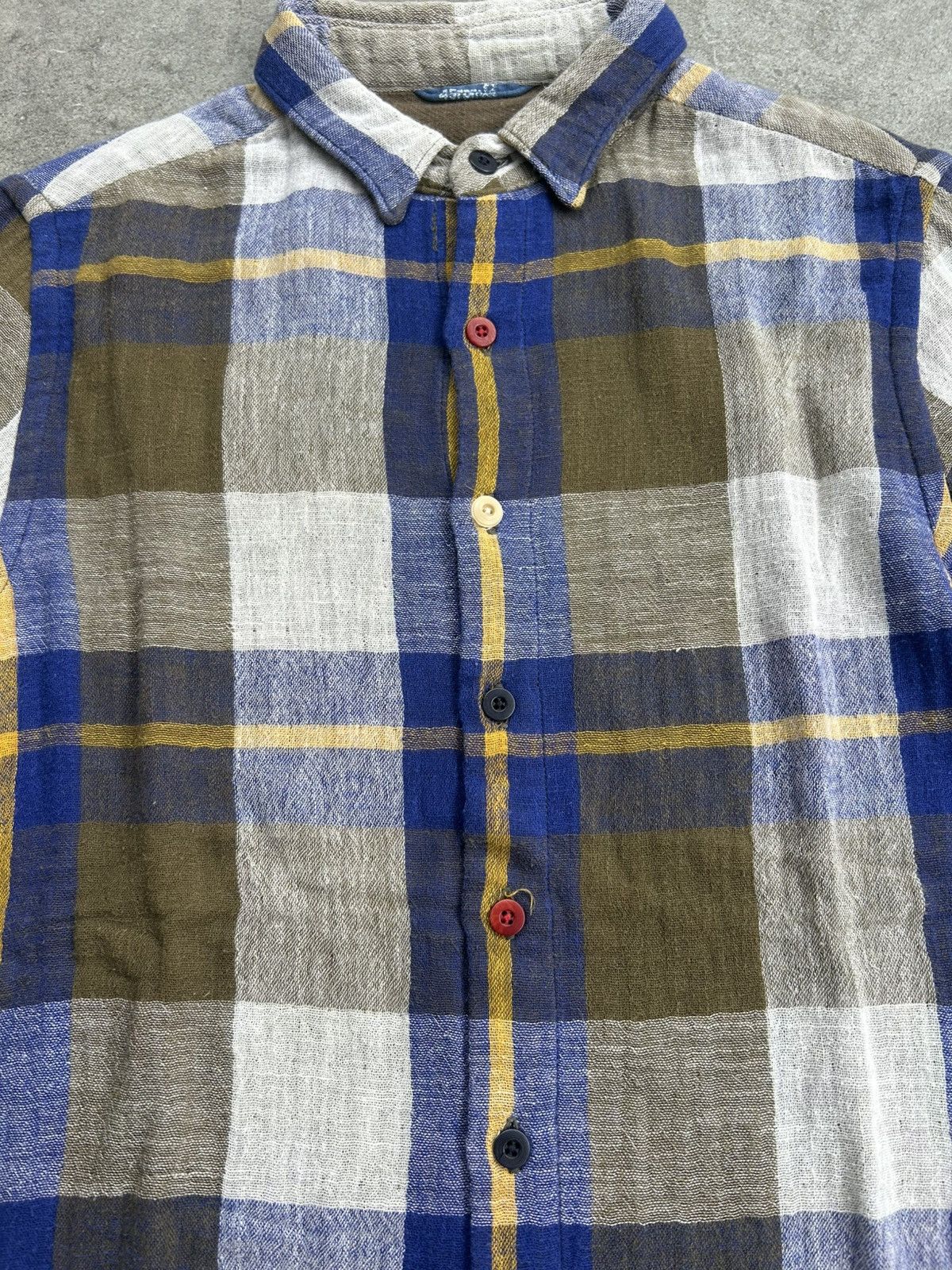 45rpm 45rpm Japan Check-patterned Button-down Shirt Size S / US 4 / IT 40 - 3 Thumbnail