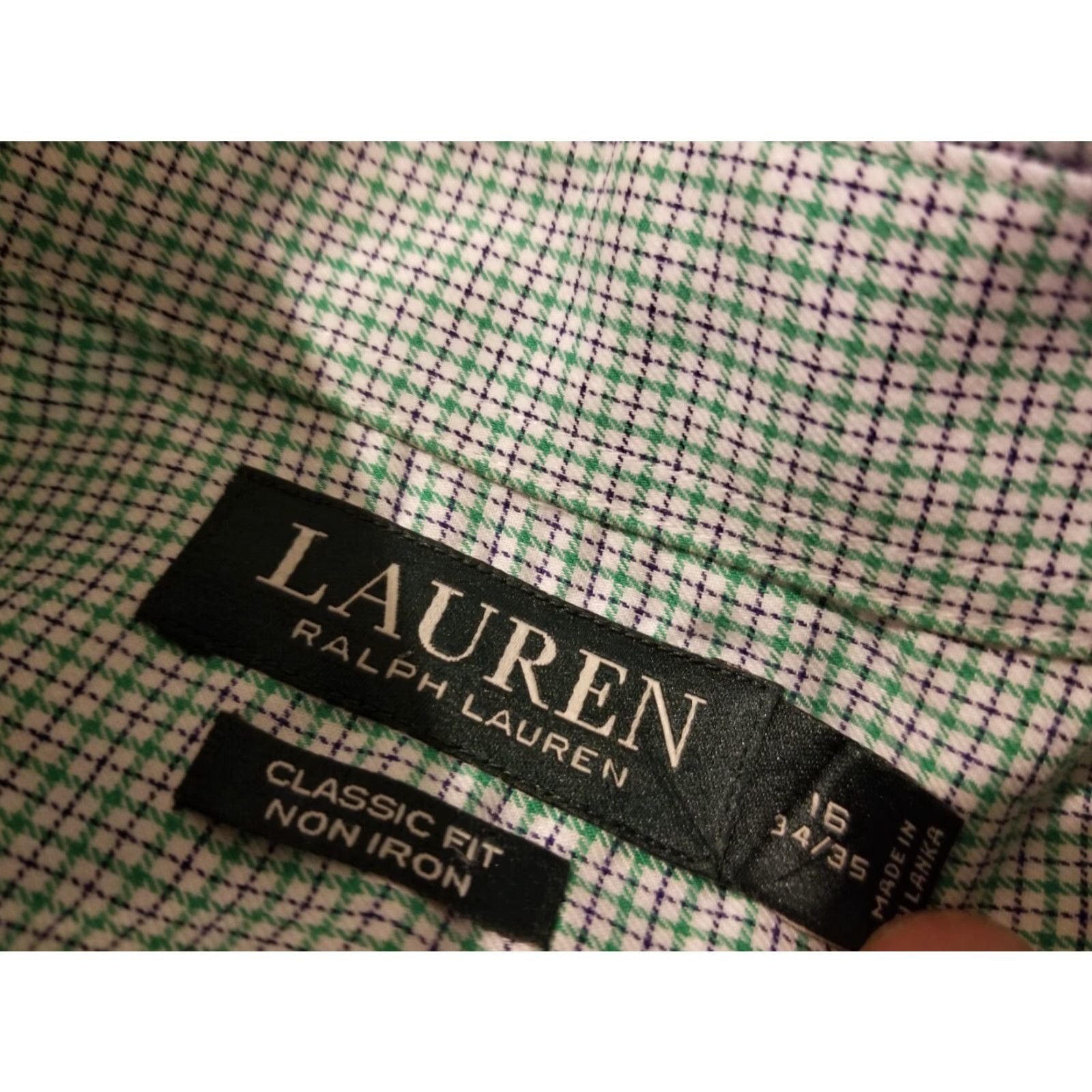 Polo Ralph Lauren Polo Ralph Lauren Dress Shirt Mens 16 34 35 Cotton Green Button Shirt Mens Size 42R - 4 Thumbnail