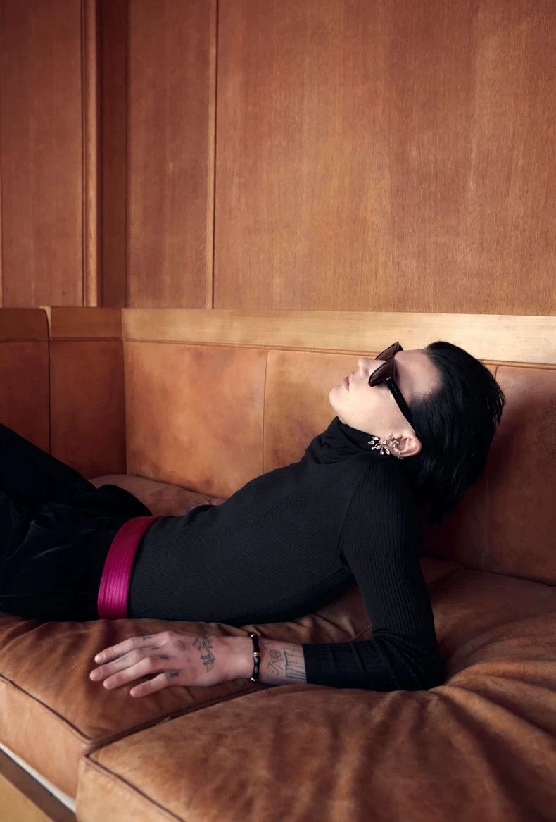 Saint Laurent Paris Saint Laurent Paris 20fw runway black knit turtleneck swea Size S / US 4 / IT 40 - 6 Thumbnail